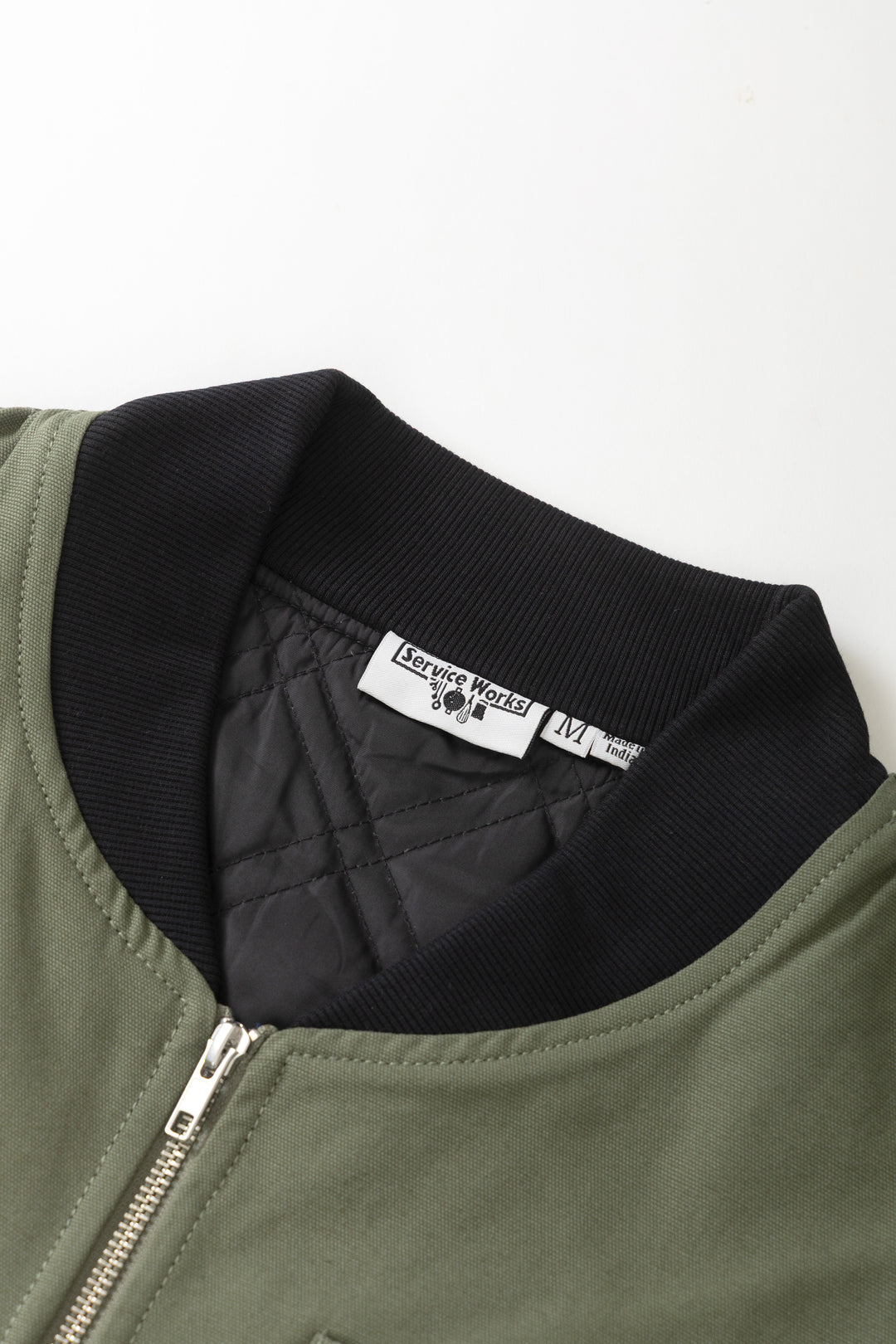 Padded Work Vest Jacket - Olive