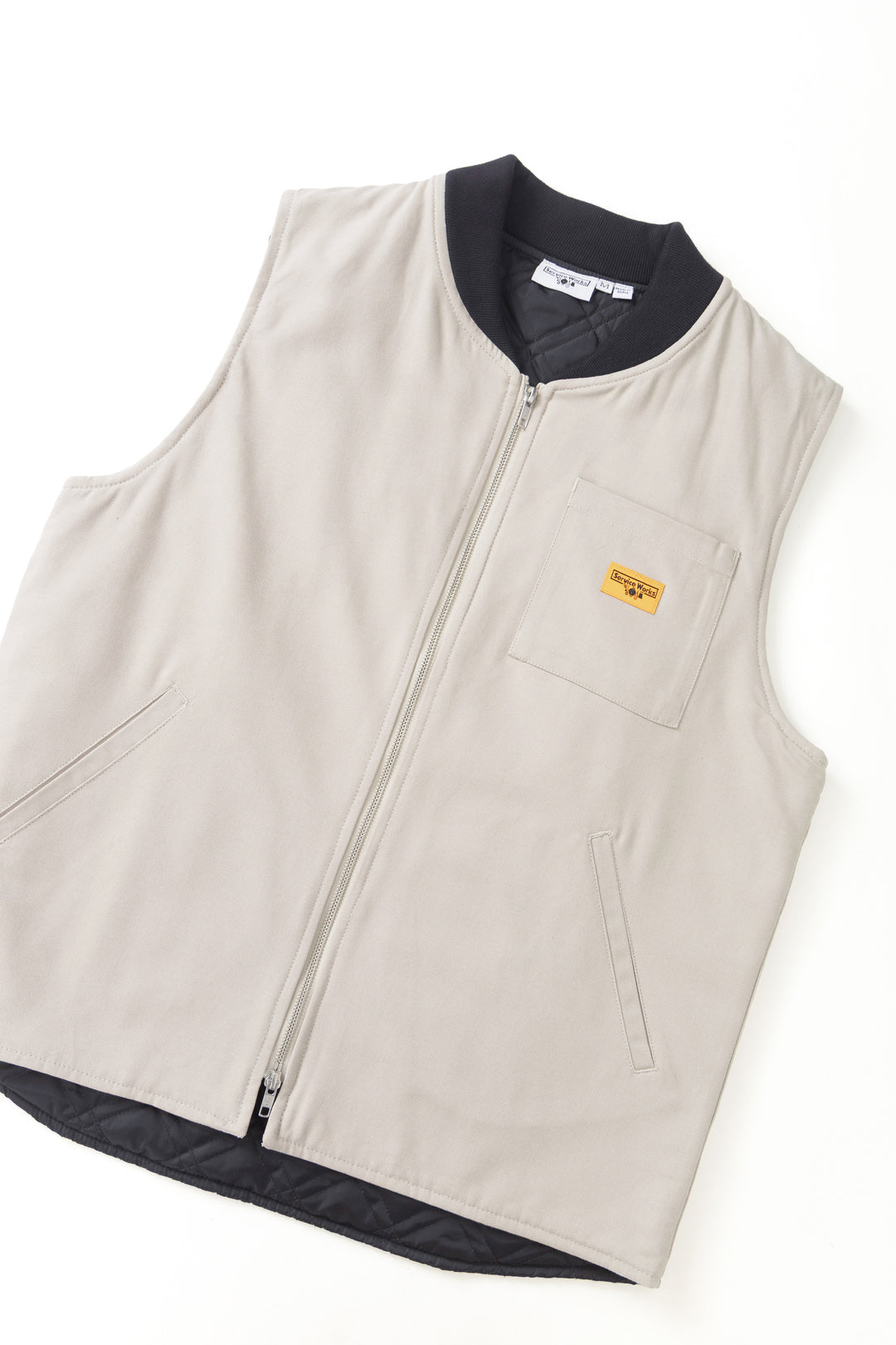 Padded Work Vest Jacket - Stone