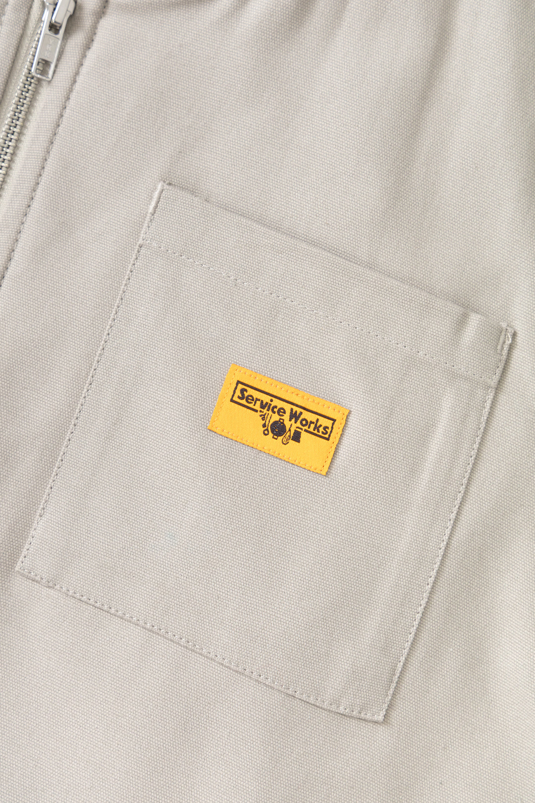 Padded Work Vest Jacket - Stone