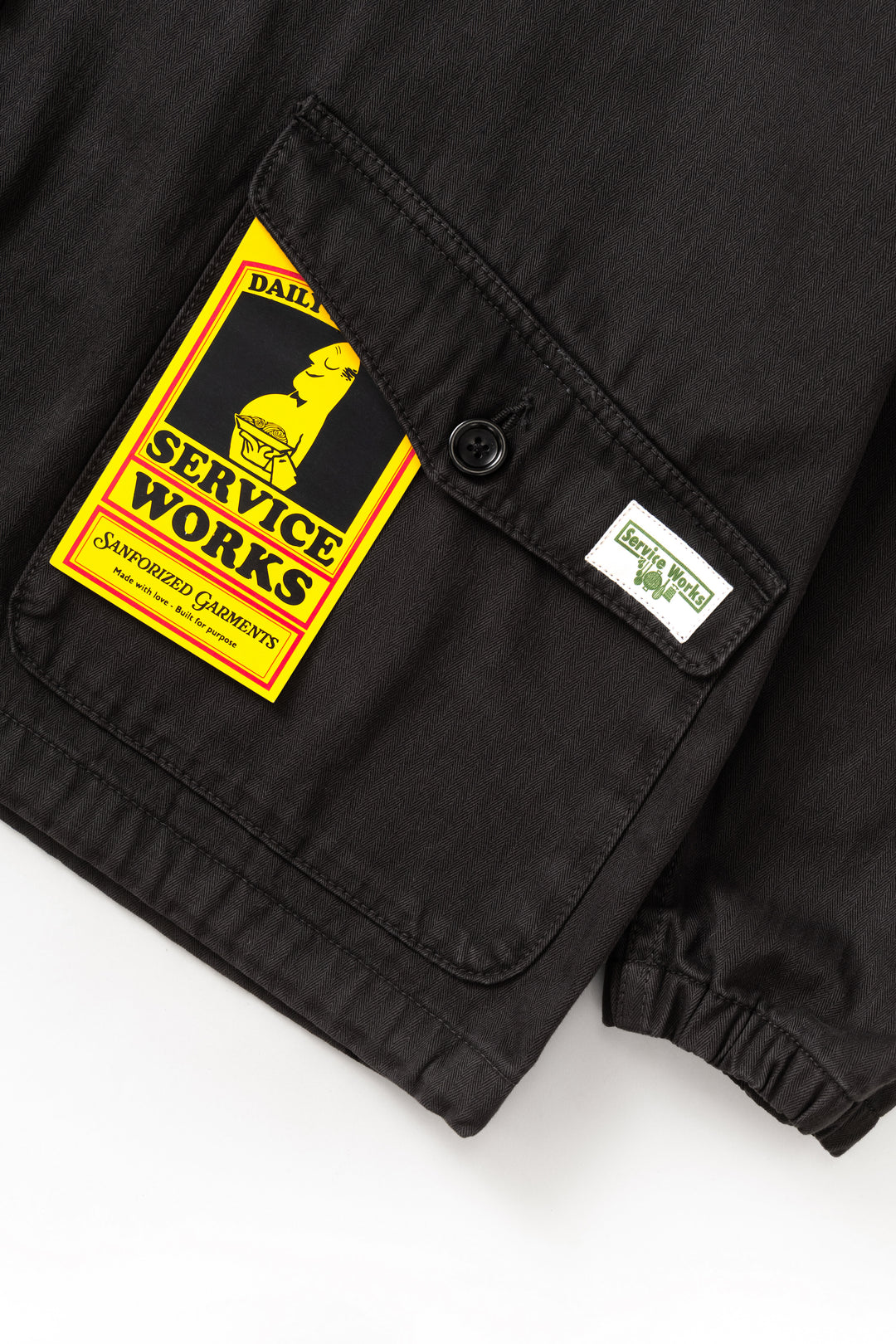 Pigment Herringbone Smock 2.0 - Black