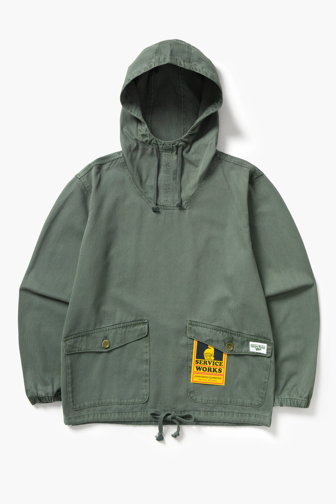 Pigment Herringbone Smock 2.0 - Olive