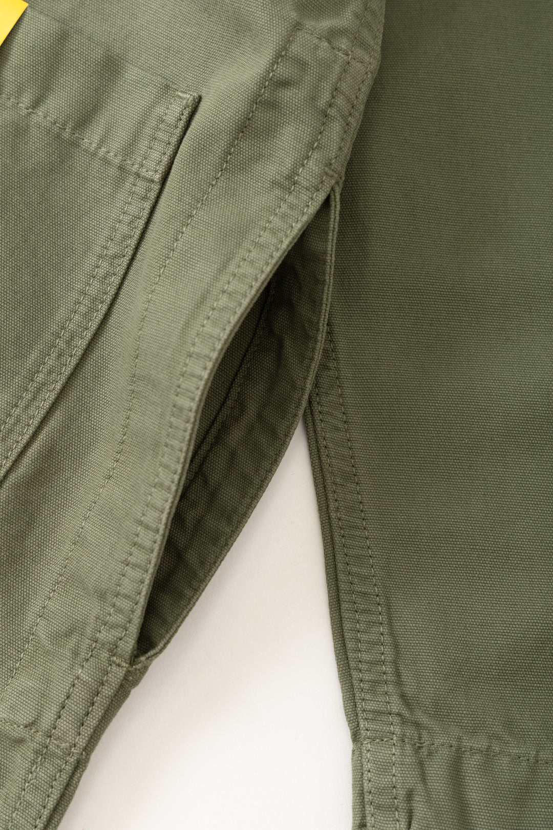 Canvas Long Shop Coat - Olive