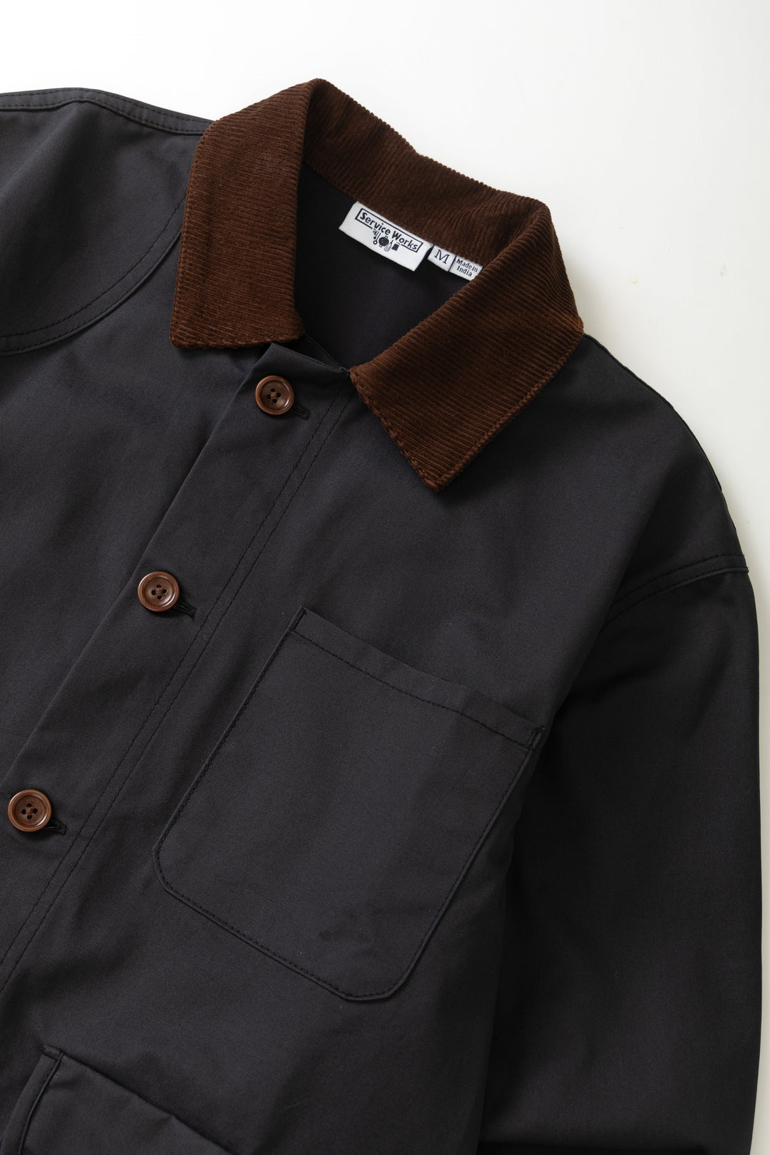 Waxed Barn Coat - Black