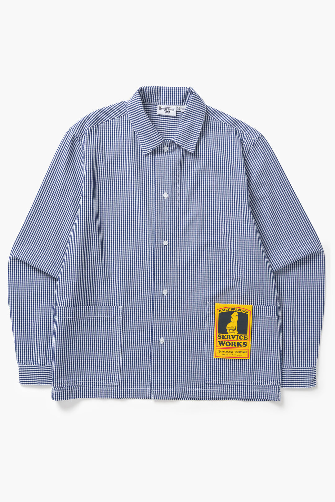 Gingham Waiter Shirt - Blue