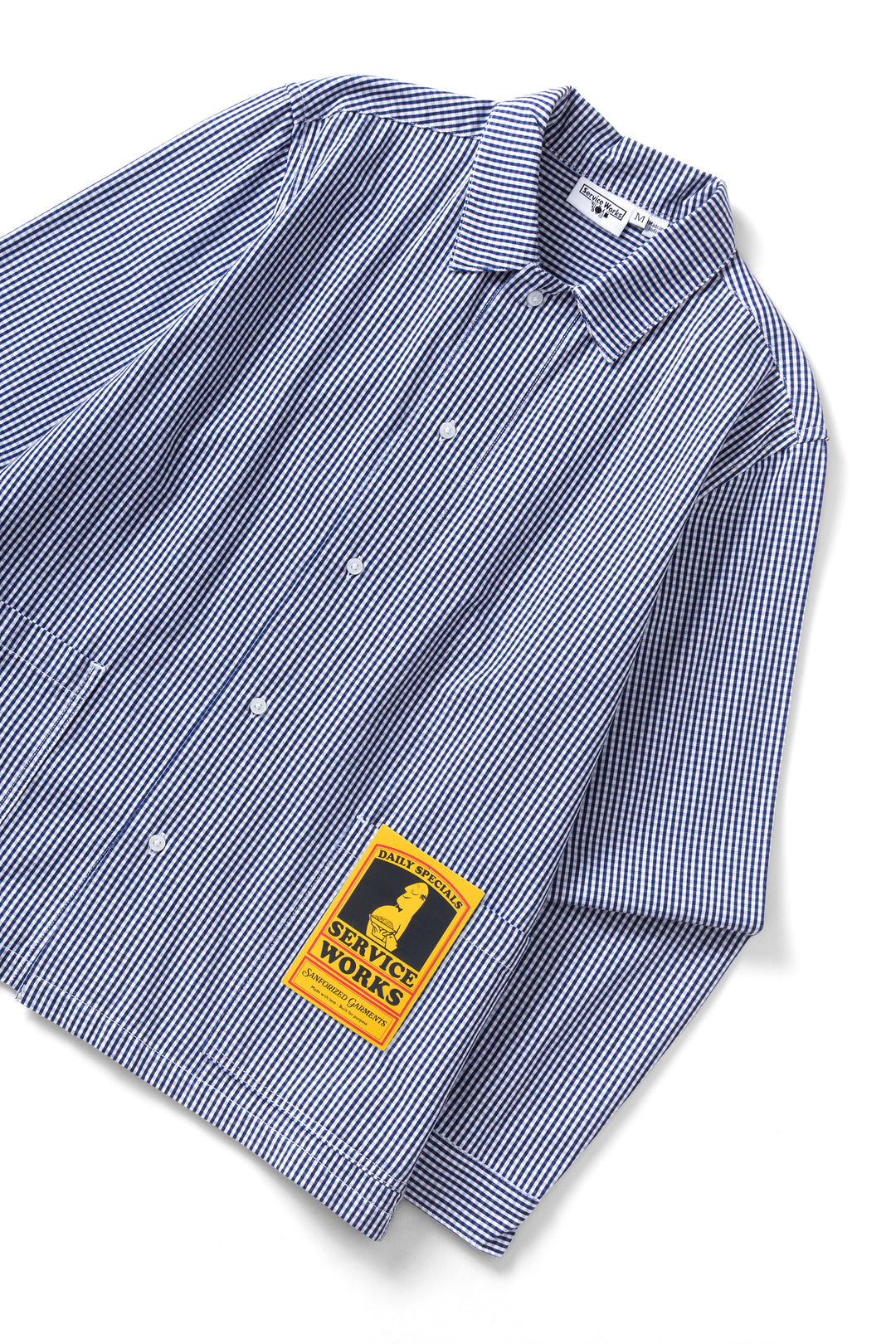 Gingham Waiter Shirt - Blue