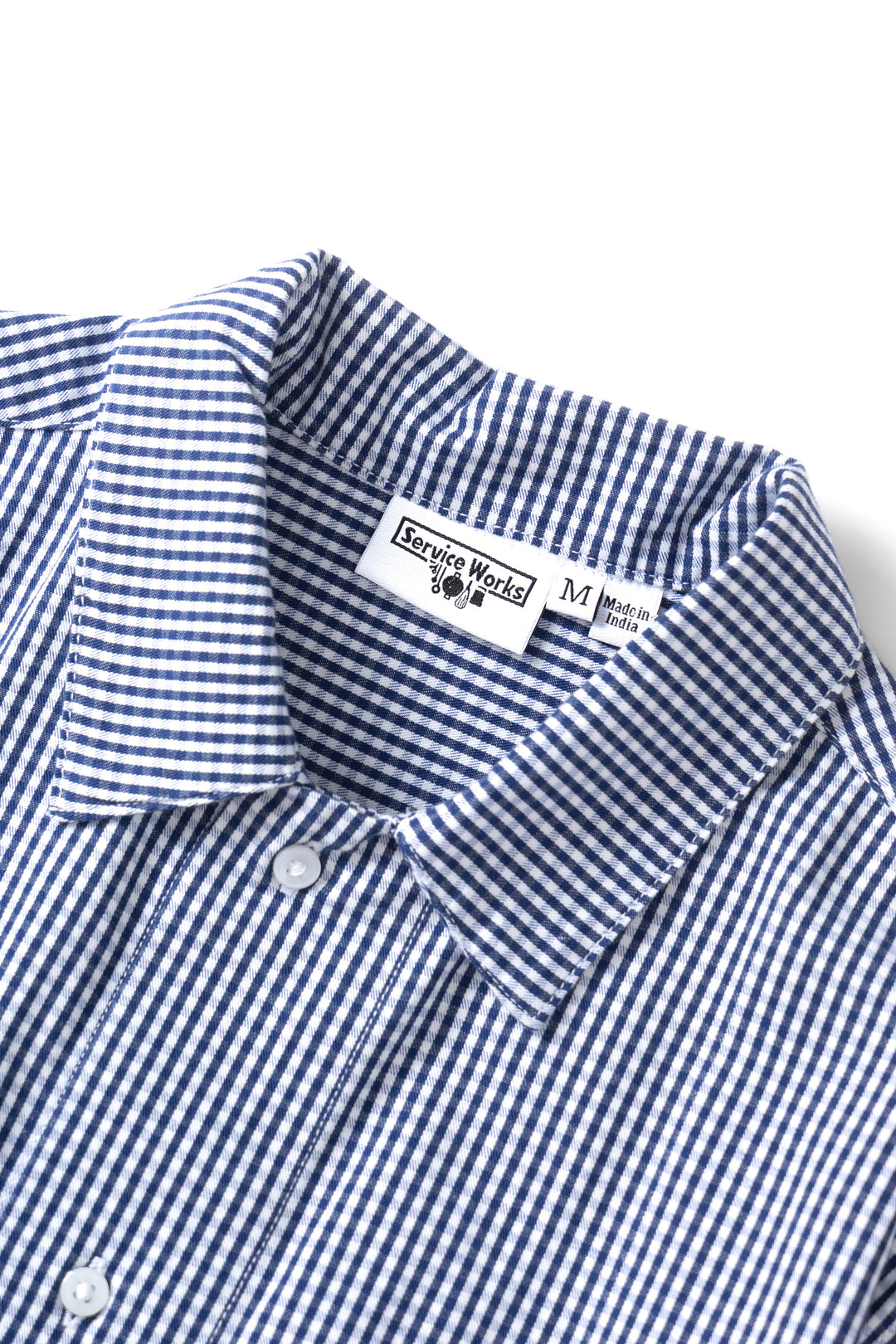 Gingham Waiter Shirt - Blue