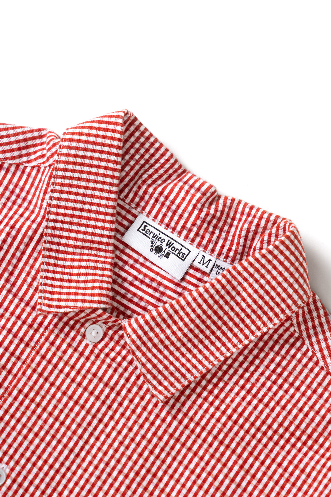 Gingham Waiter Shirt - Red