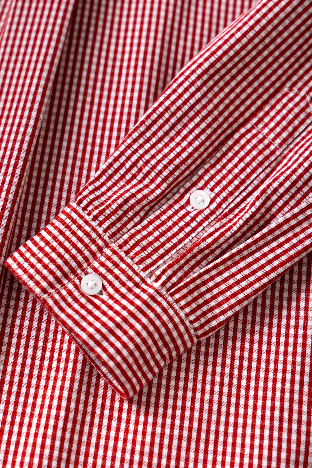 Gingham Waiter Shirt - Red