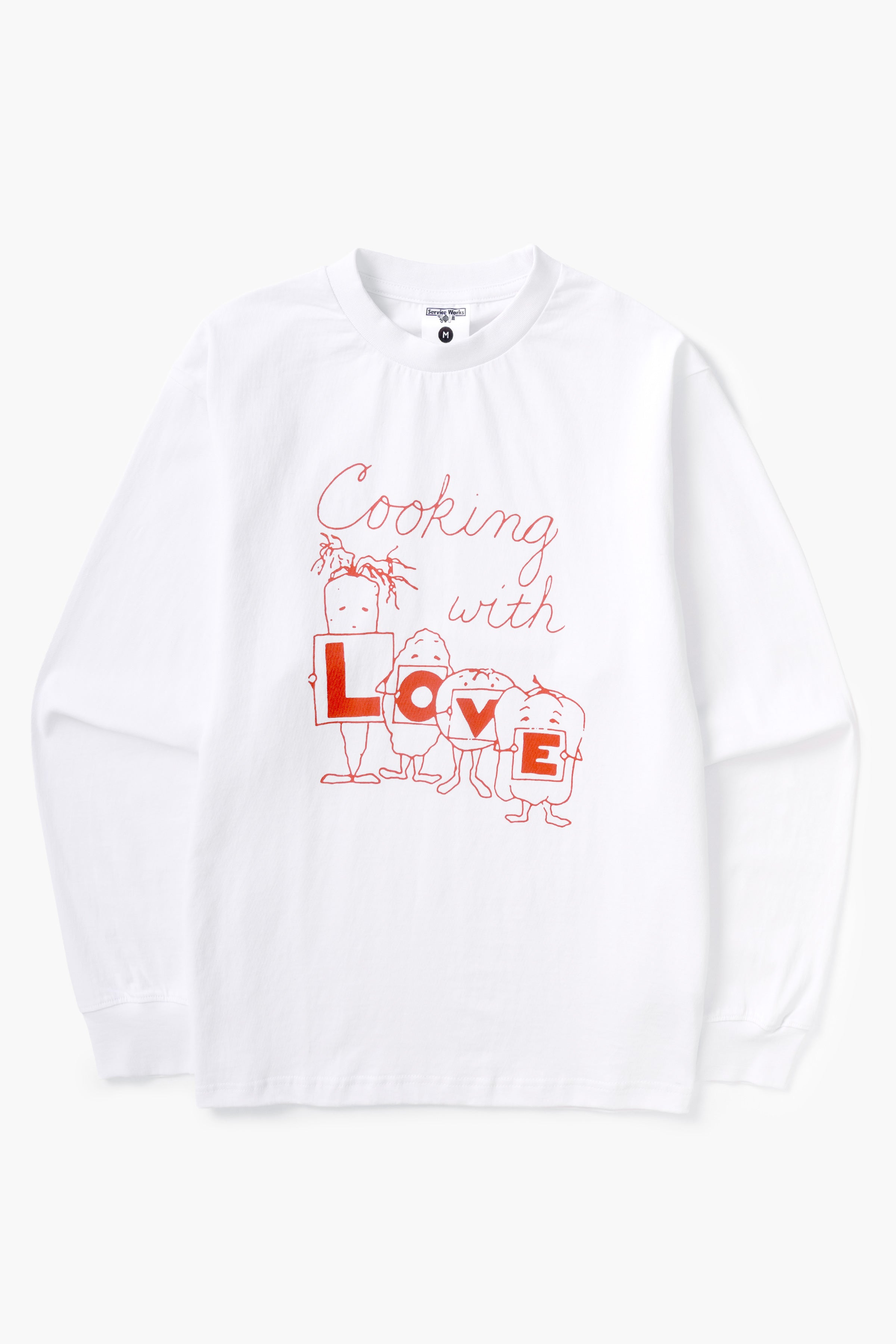 L O V E Long Sleeve Tee - White – Service Works London