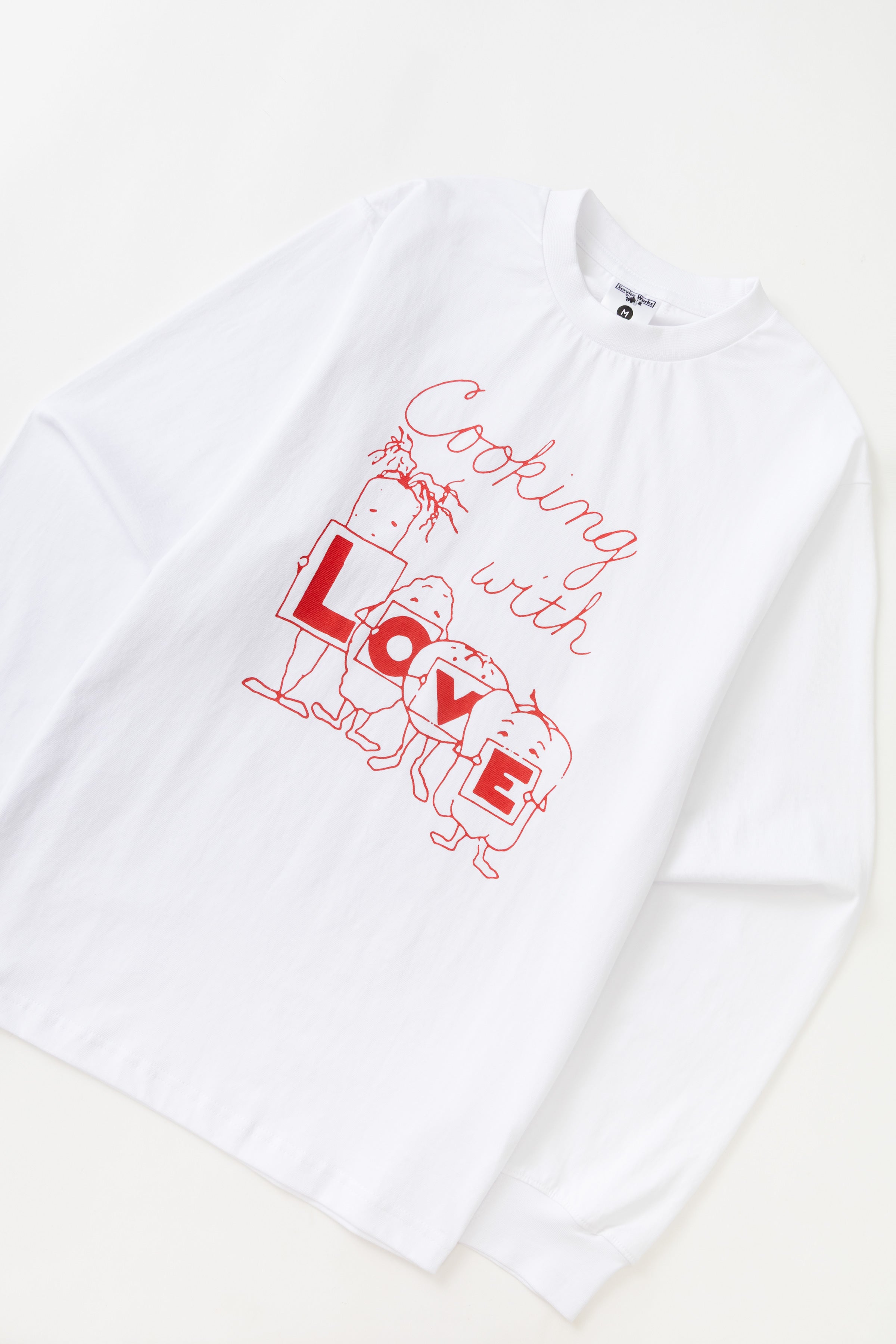 L O V E Long Sleeve Tee - White – Service Works London
