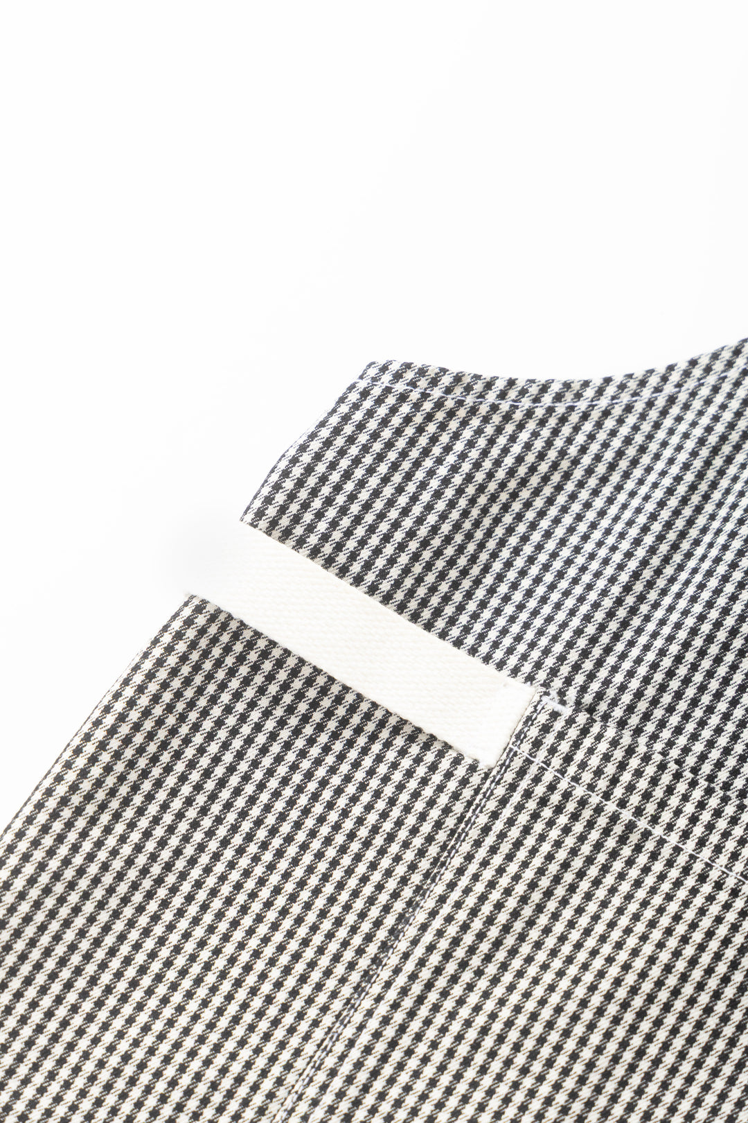 House Gingham Apron - Black