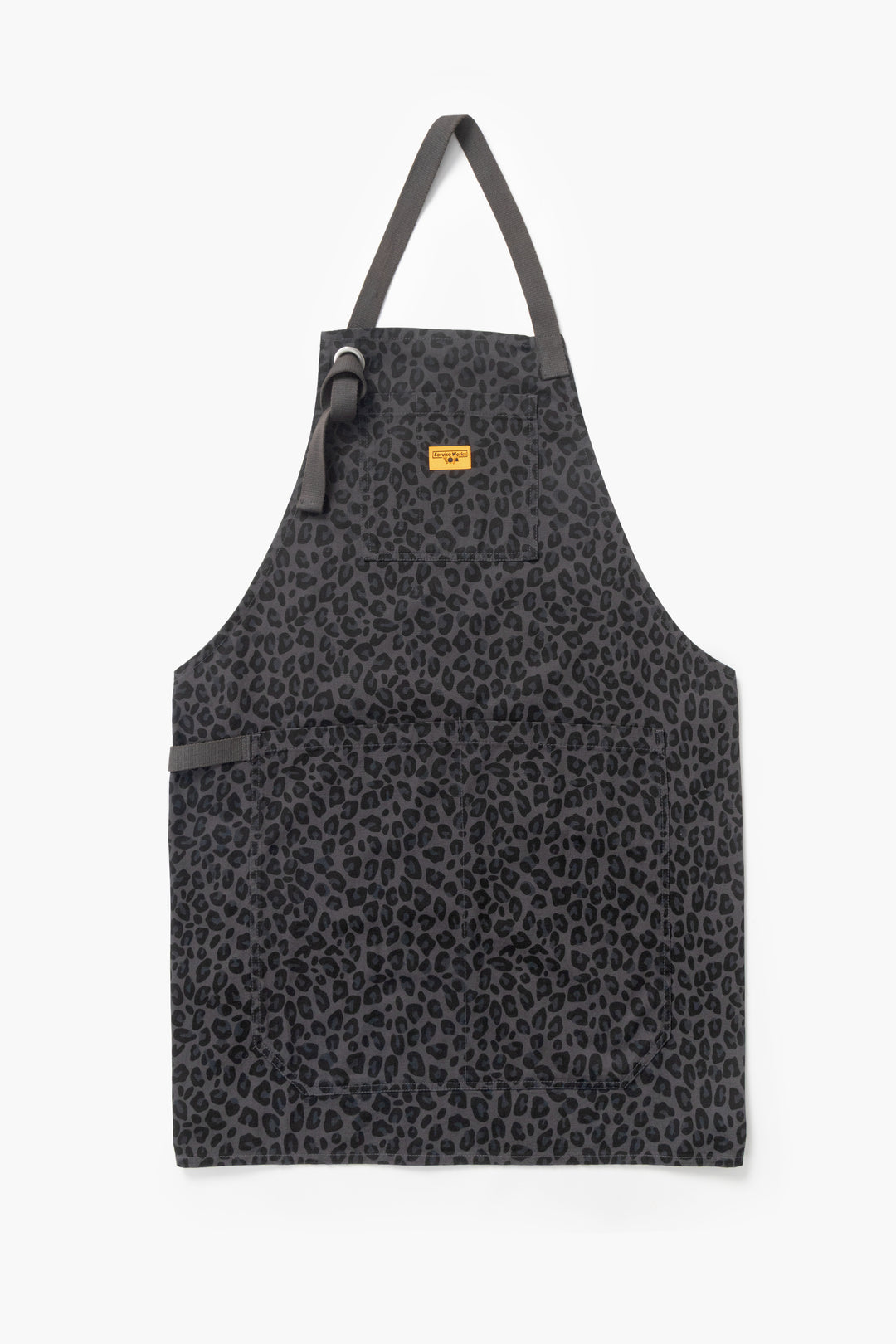 Patterned Apron - Black Leopard