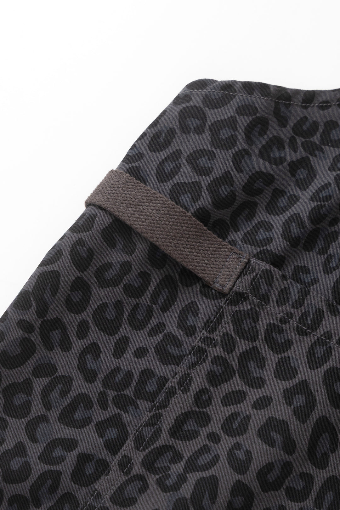 Patterned Apron - Black Leopard