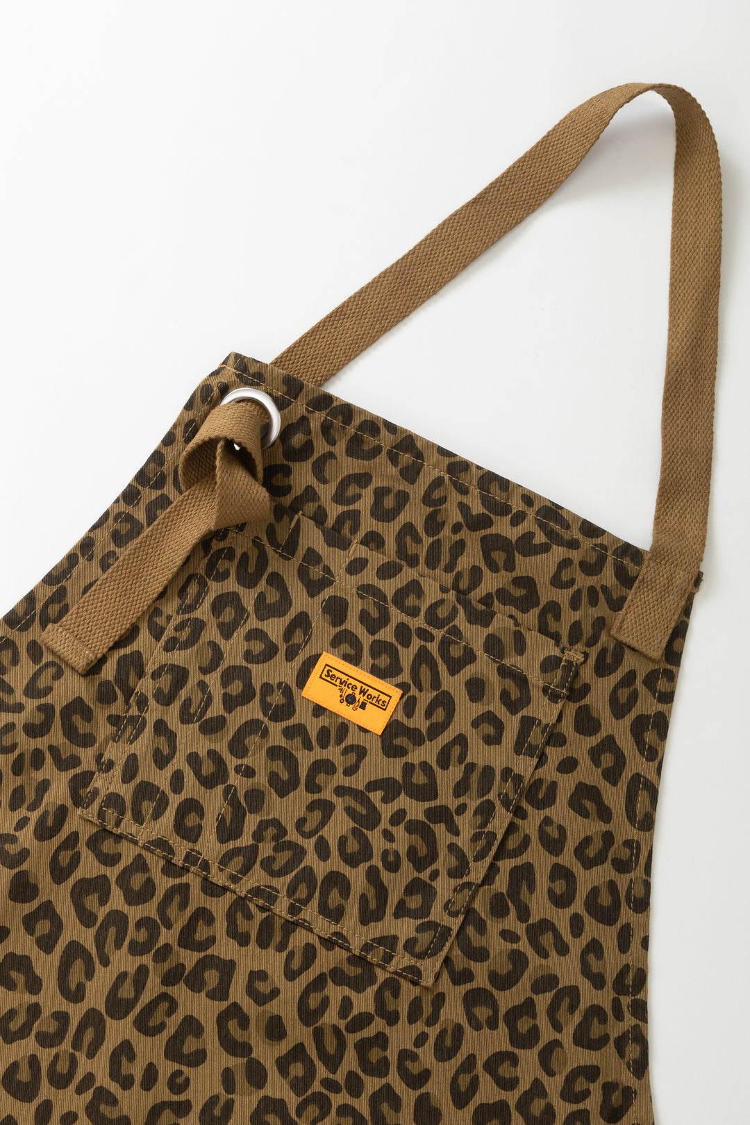 Patterned Apron - Brown Leopard