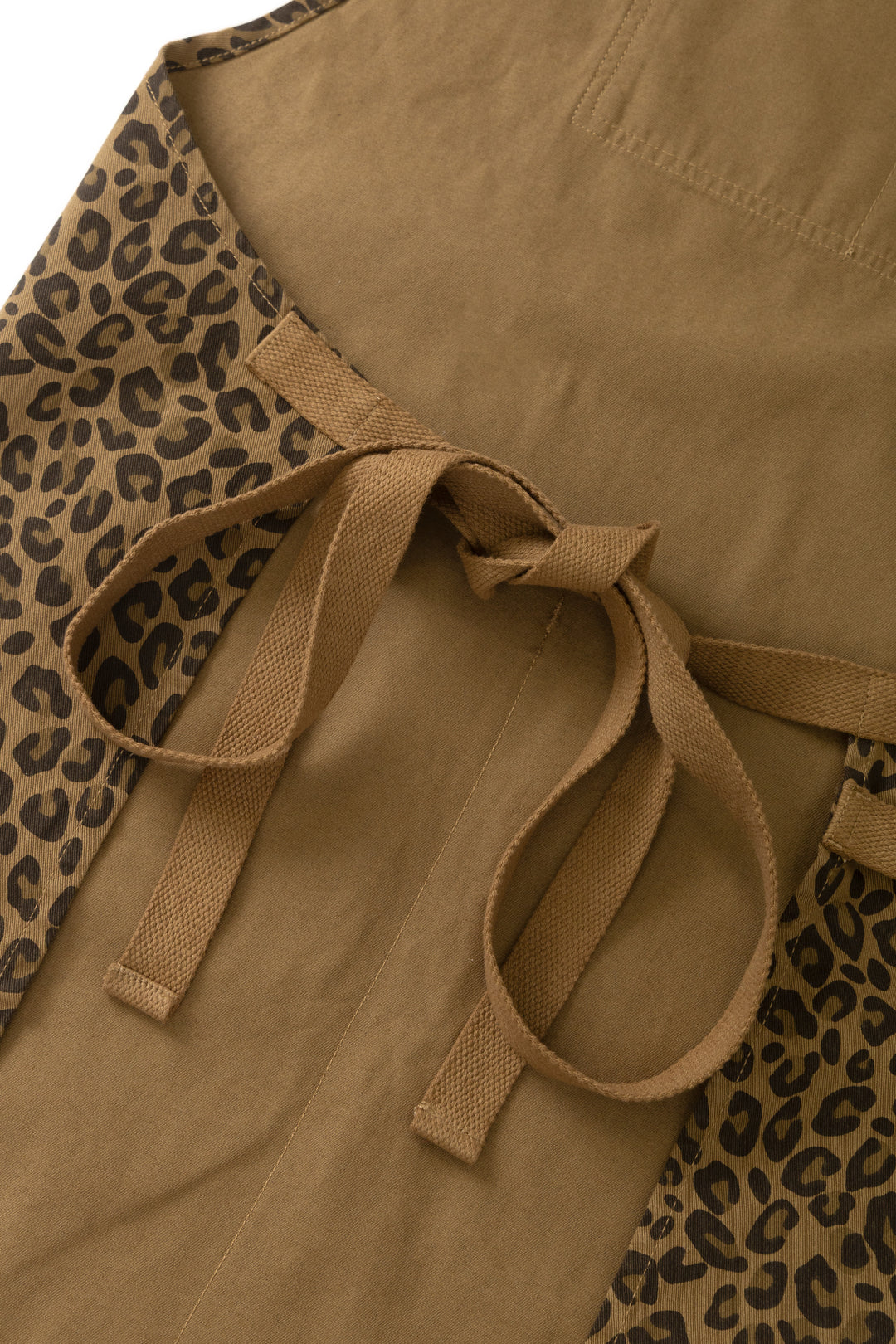 Patterned Apron - Brown Leopard
