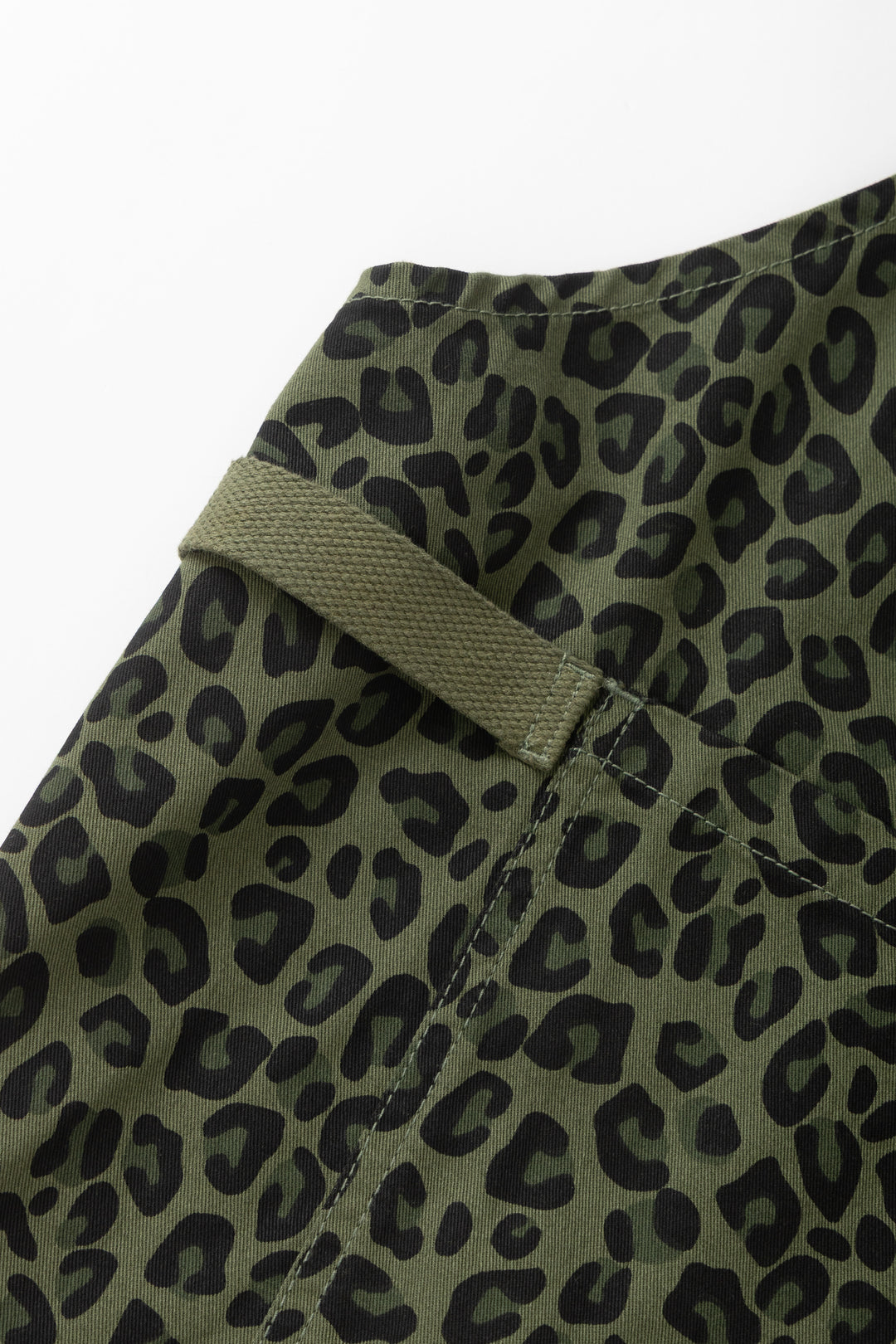 Patterned Apron - Green Leopard