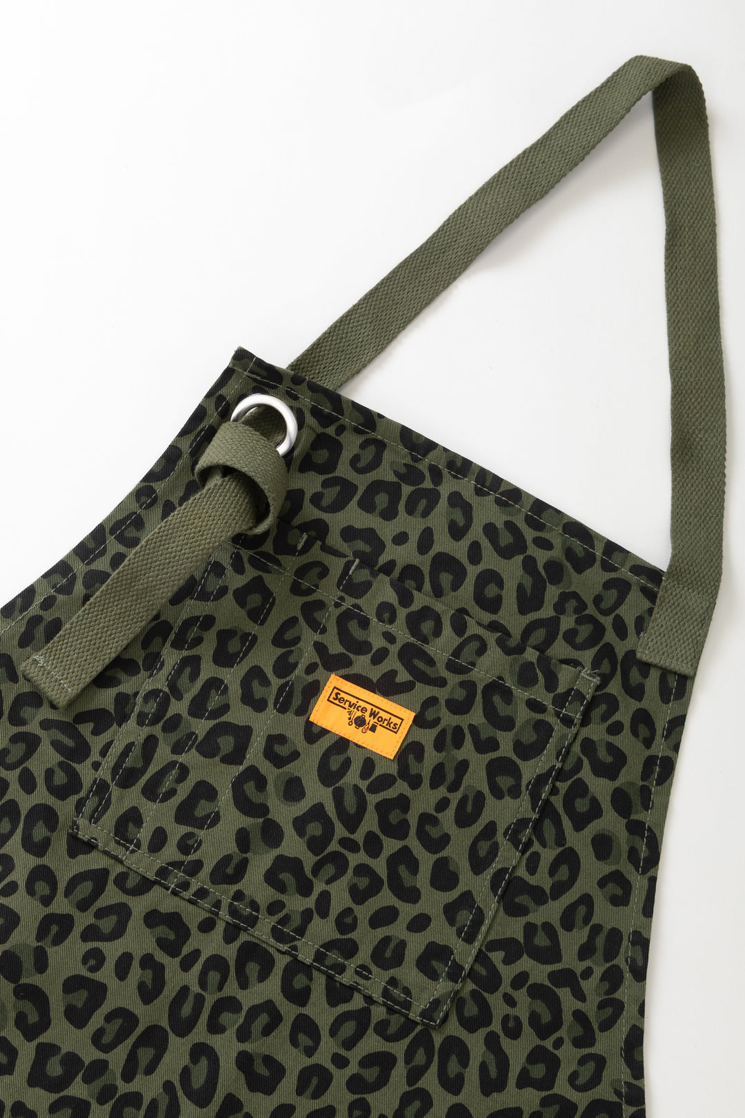 Patterned Apron - Green Leopard