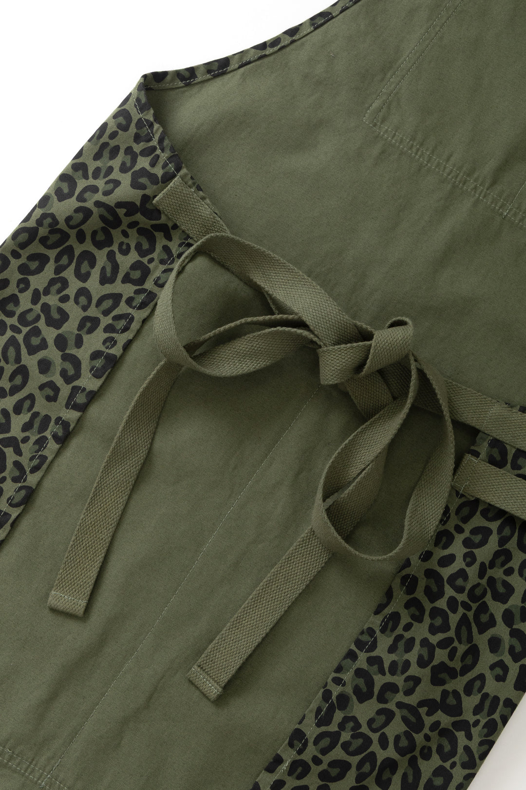 Patterned Apron - Green Leopard