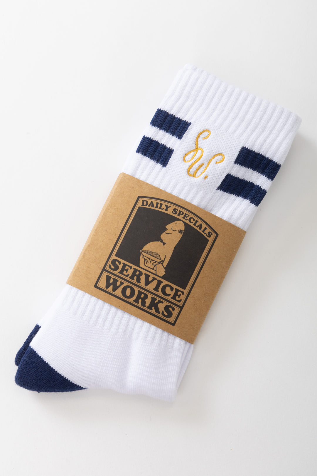 Monogram Socks - White