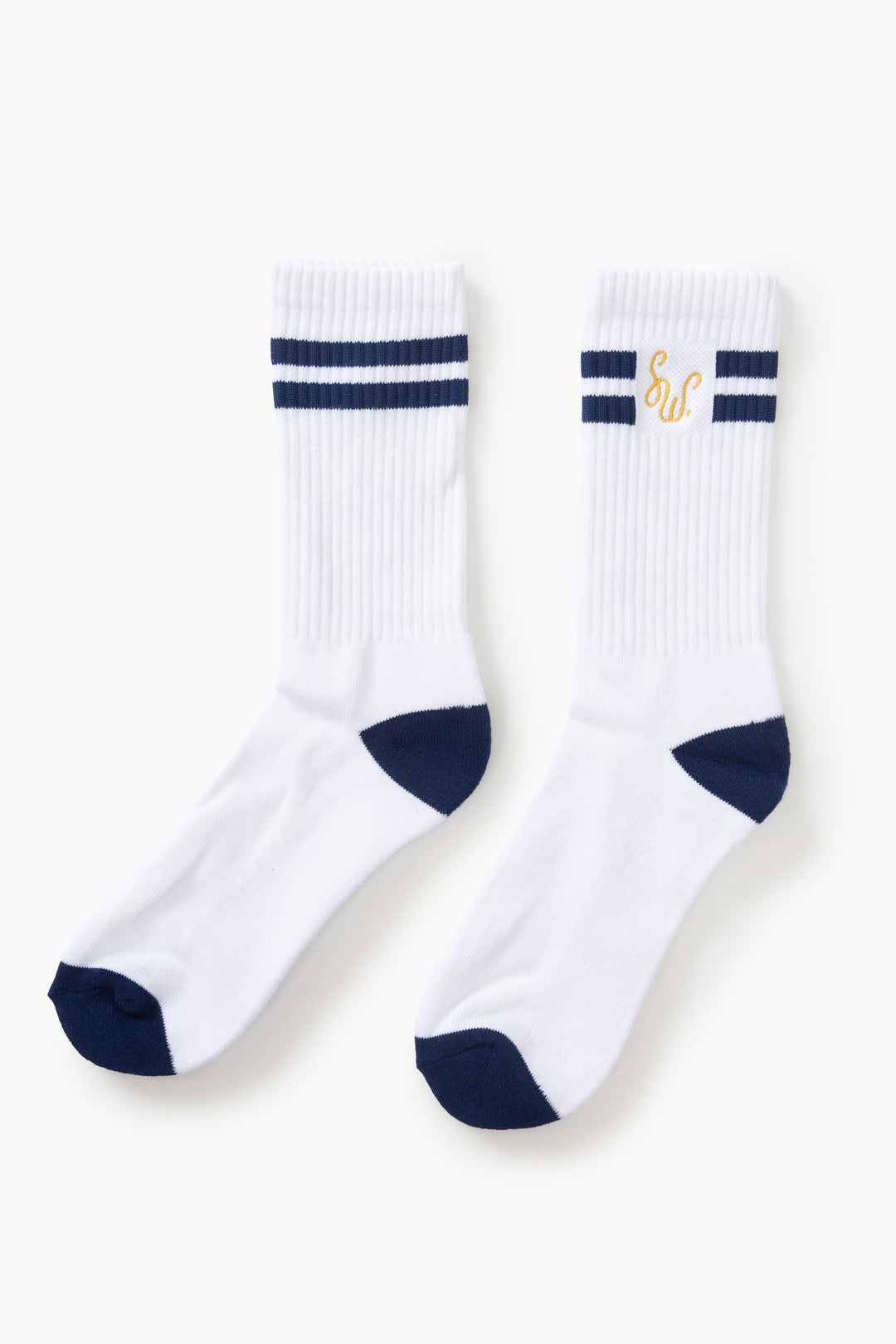 Monogram Socks - White