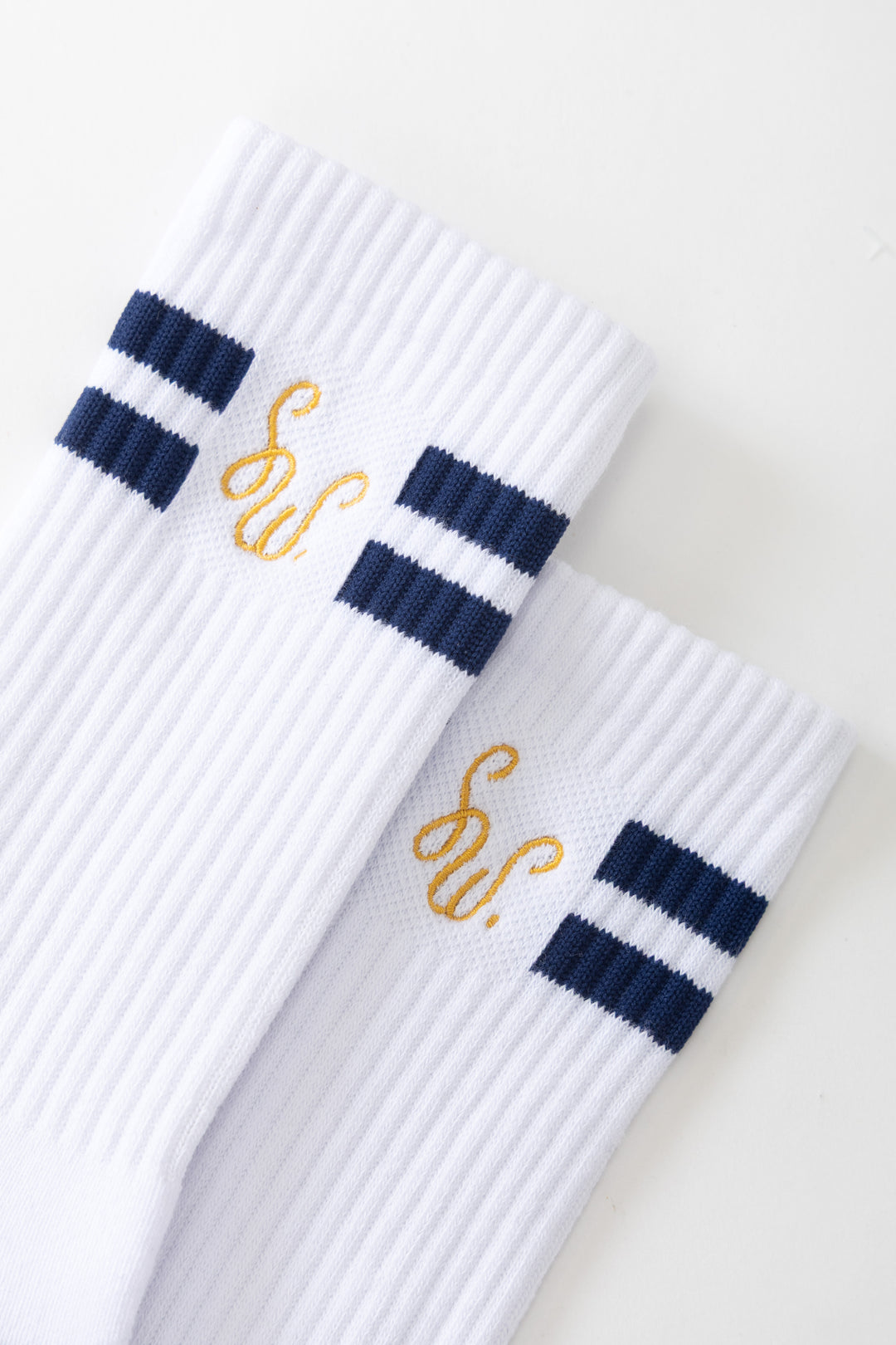 Monogram Socks - White