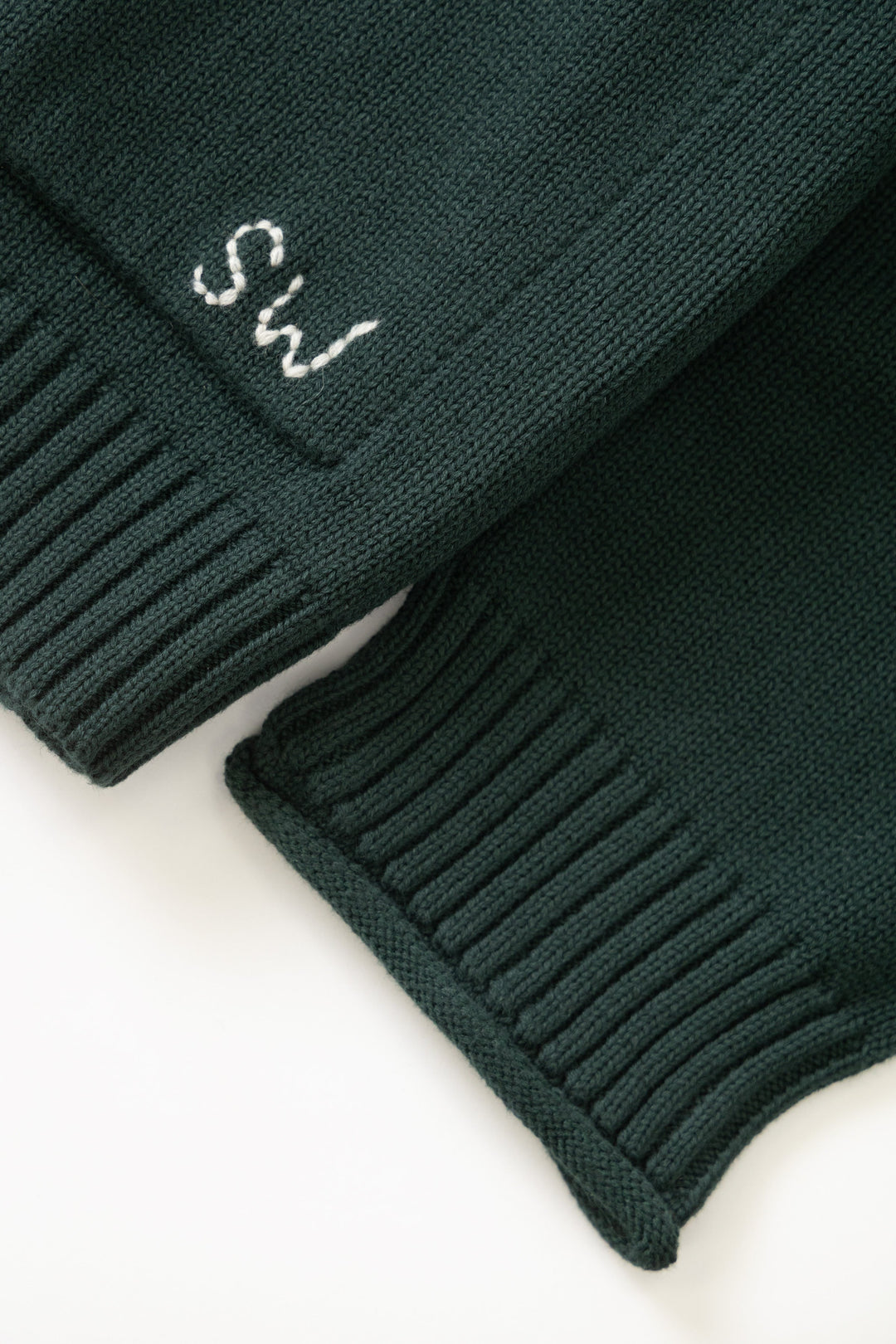 Mock Smock Sweater - Forest