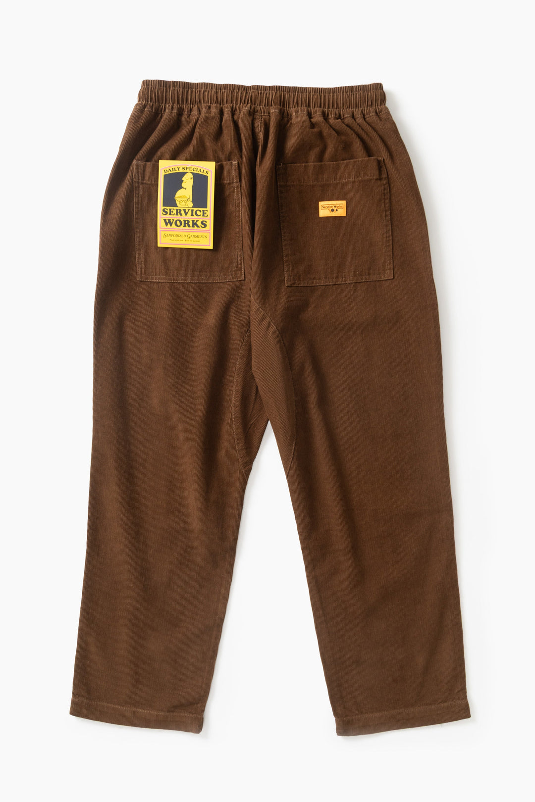 Fine Cord Chef Pants - Bark