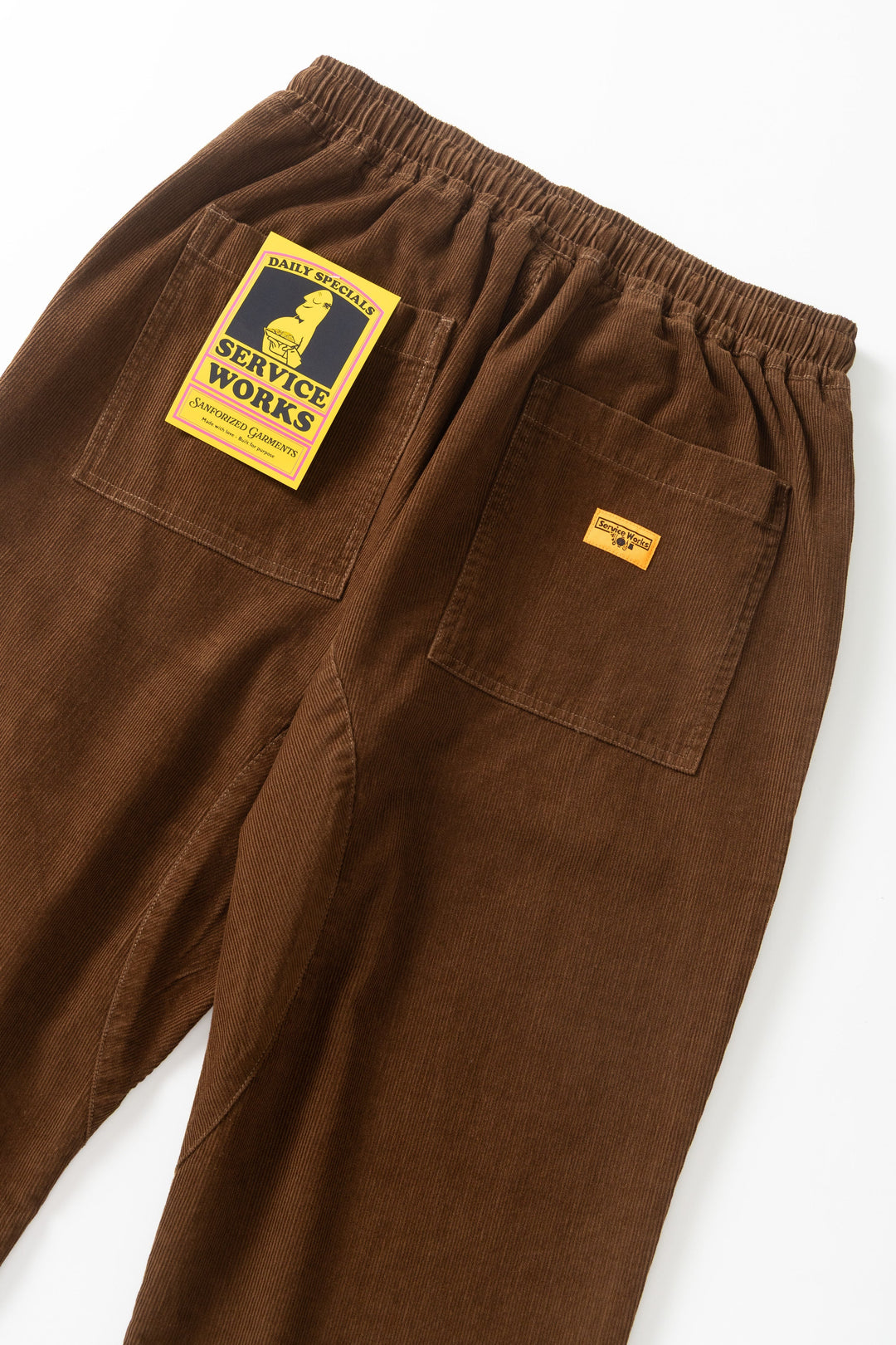 Fine Cord Chef Pants - Bark
