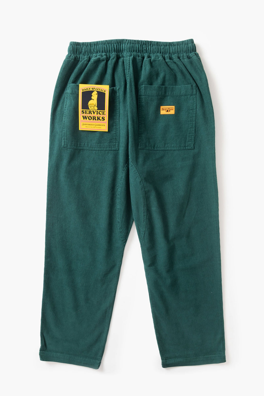 Fine Cord Chef Pants - Green
