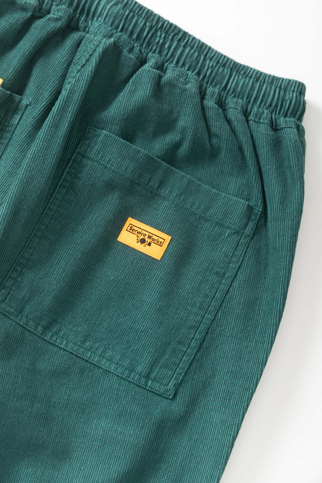 Fine Cord Chef Pants - Green