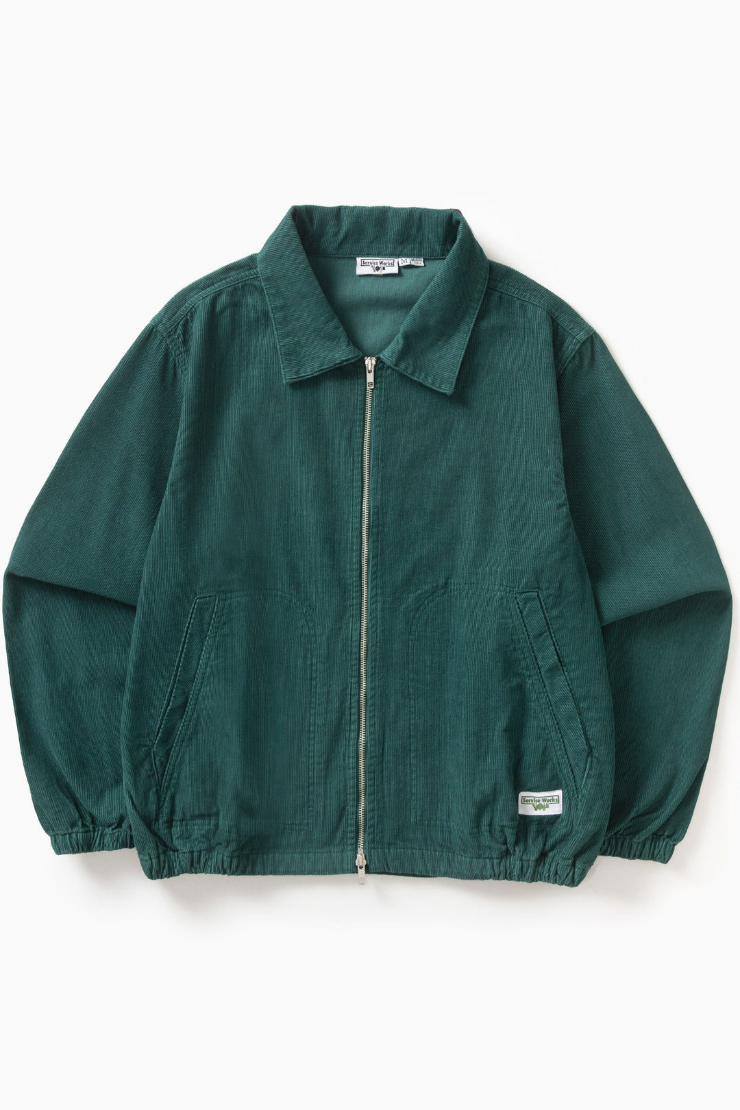 Fine Cord Work Jacket - Green