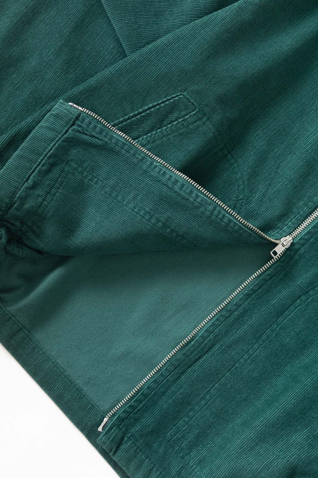 Fine Cord Work Jacket - Green