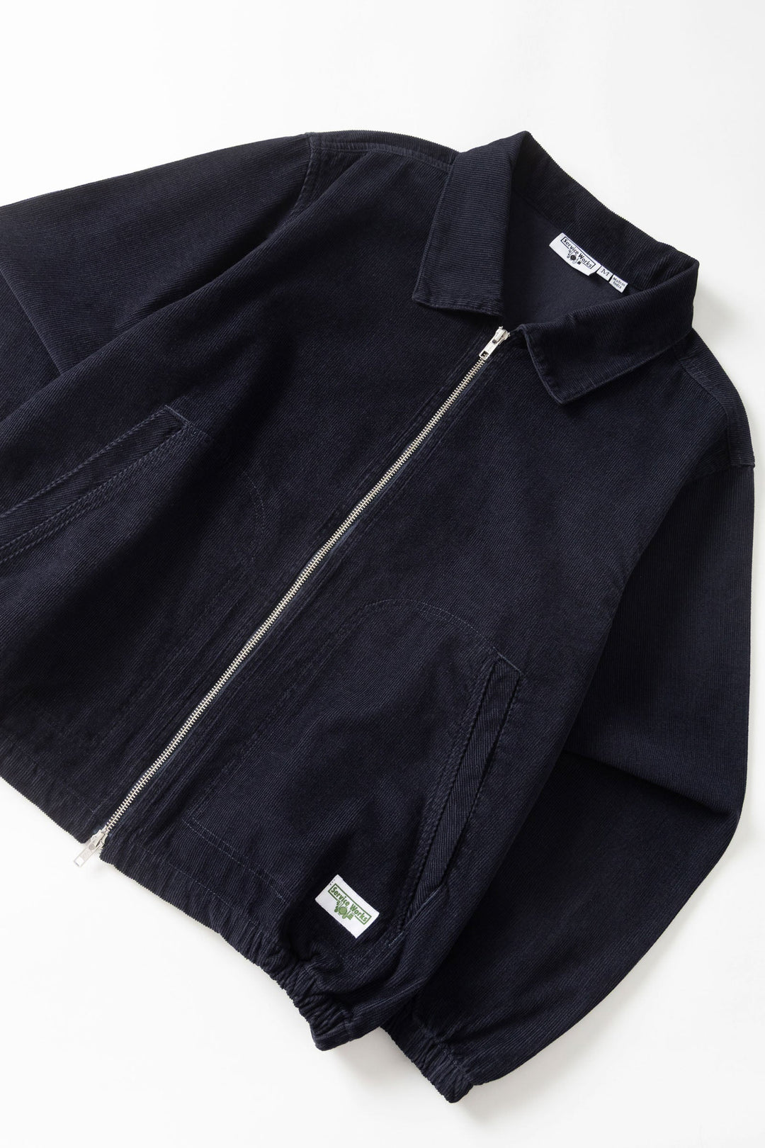 Fine Cord Work Jacket - Navy