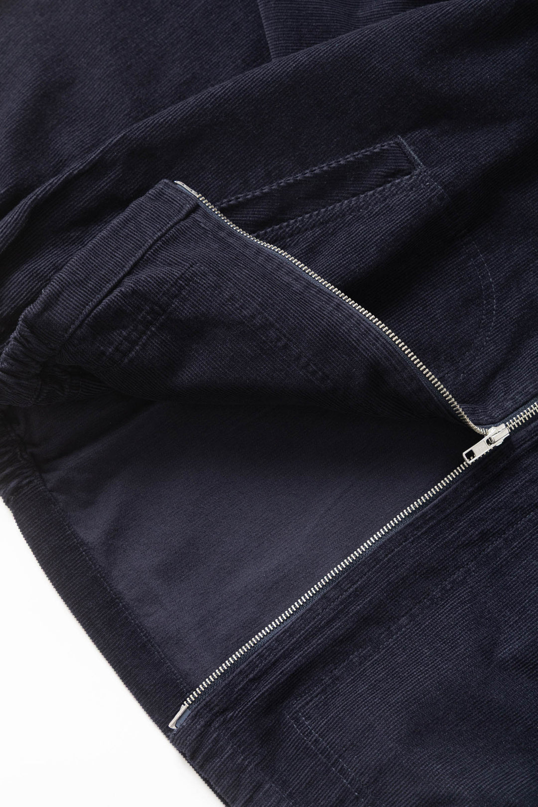 Fine Cord Work Jacket - Navy