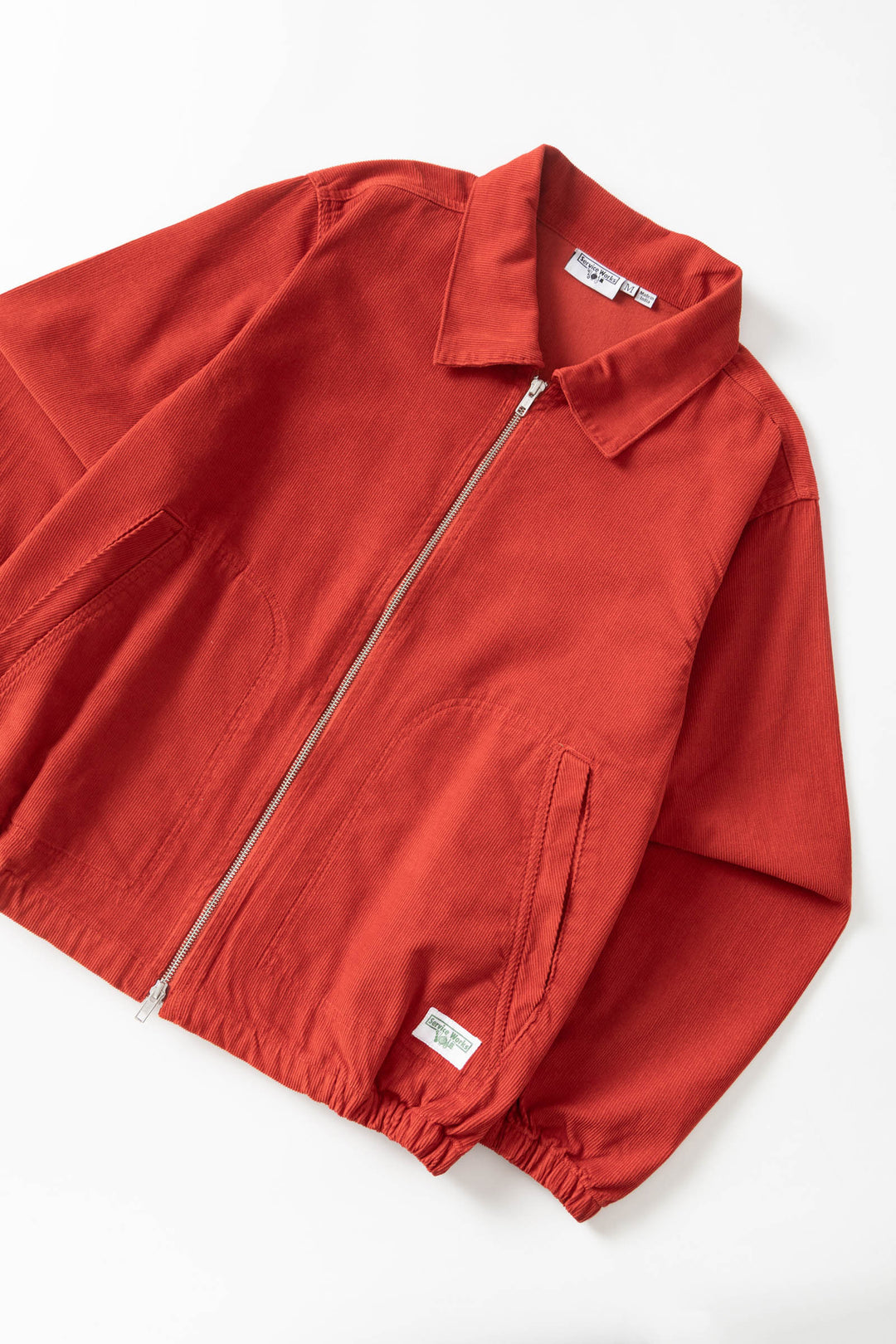 Fine Cord Work Jacket - Red