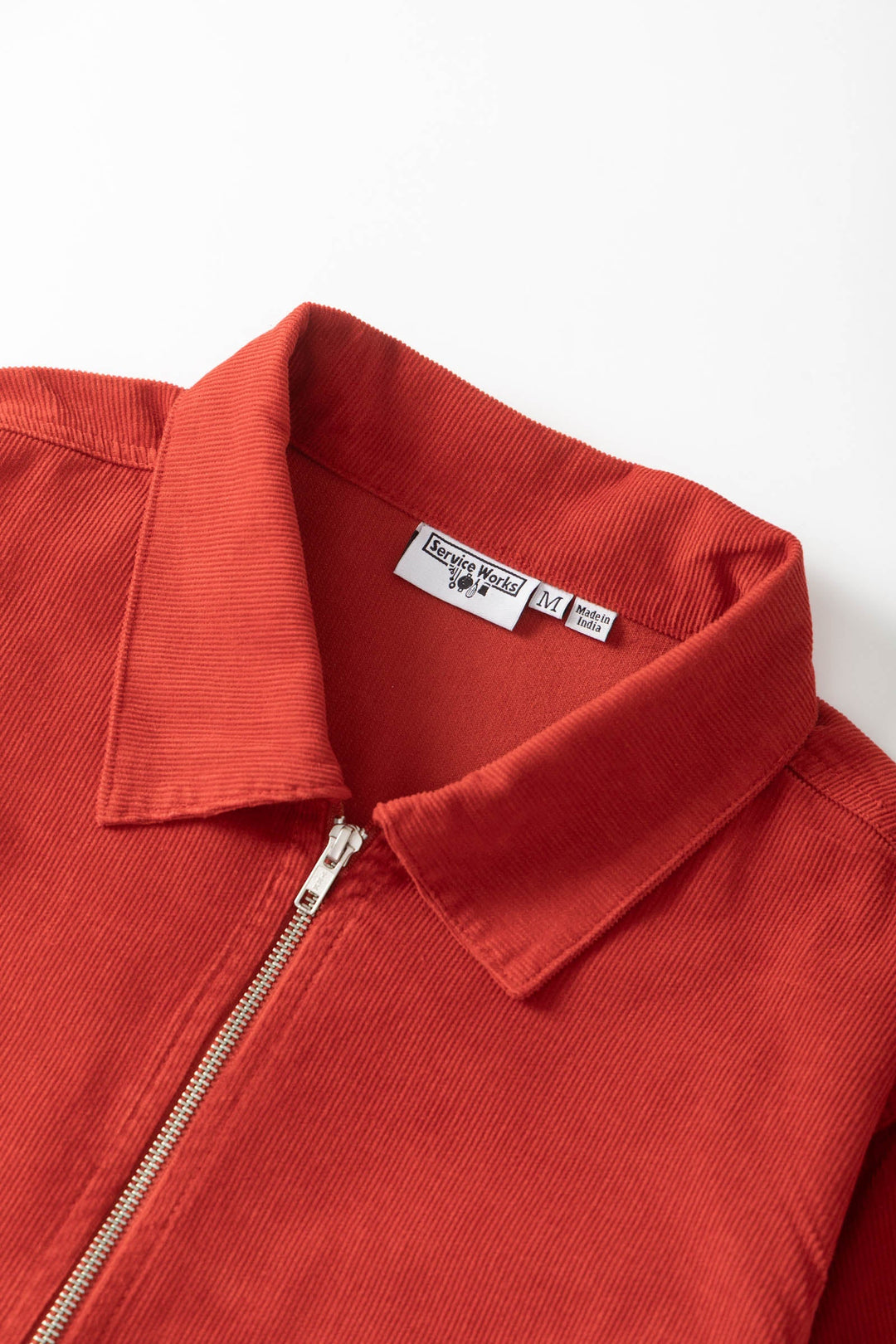 Fine Cord Work Jacket - Red
