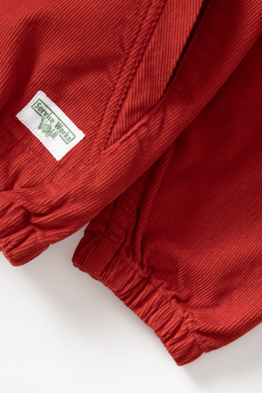 Fine Cord Work Jacket - Red