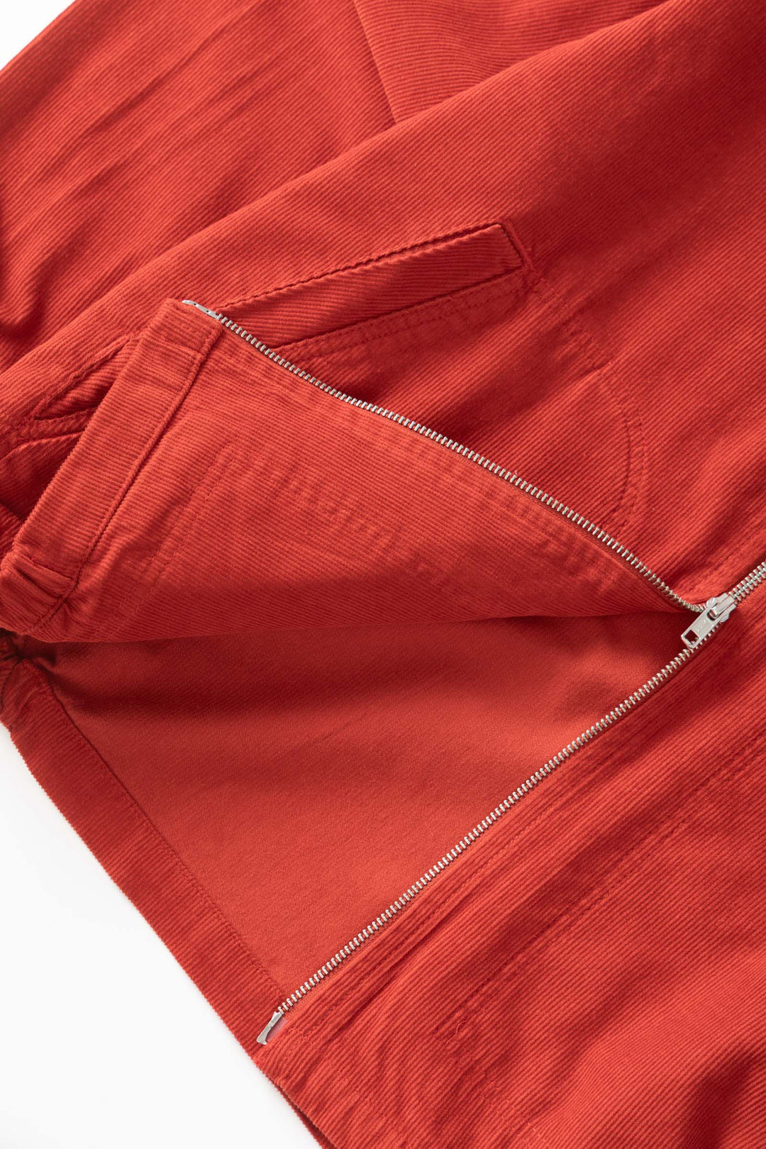 Fine Cord Work Jacket - Red