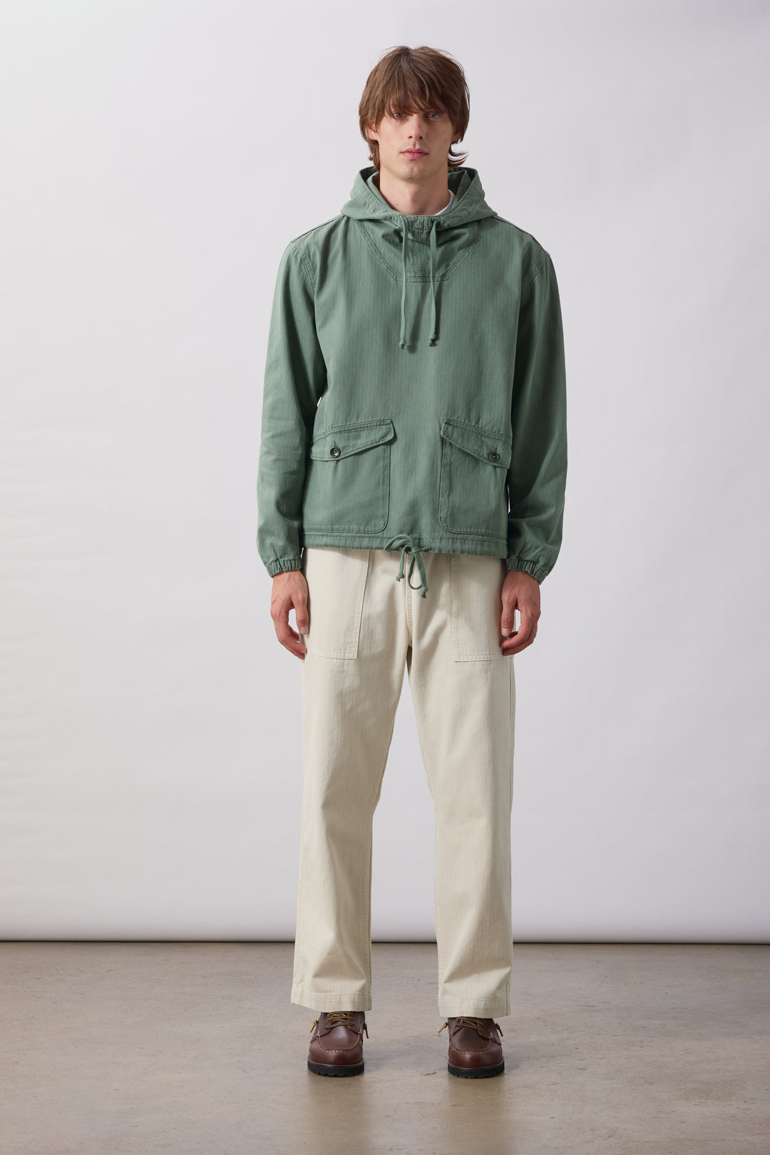 Pigment Herringbone Smock 2.0 - Olive