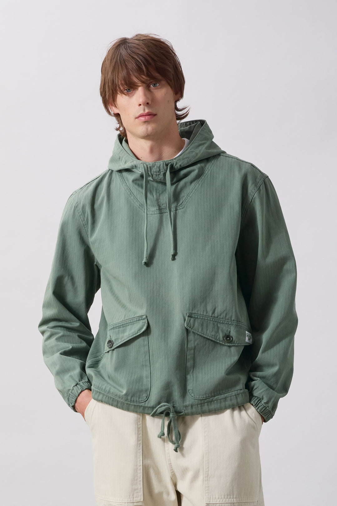Pigment Herringbone Smock 2.0 - Olive