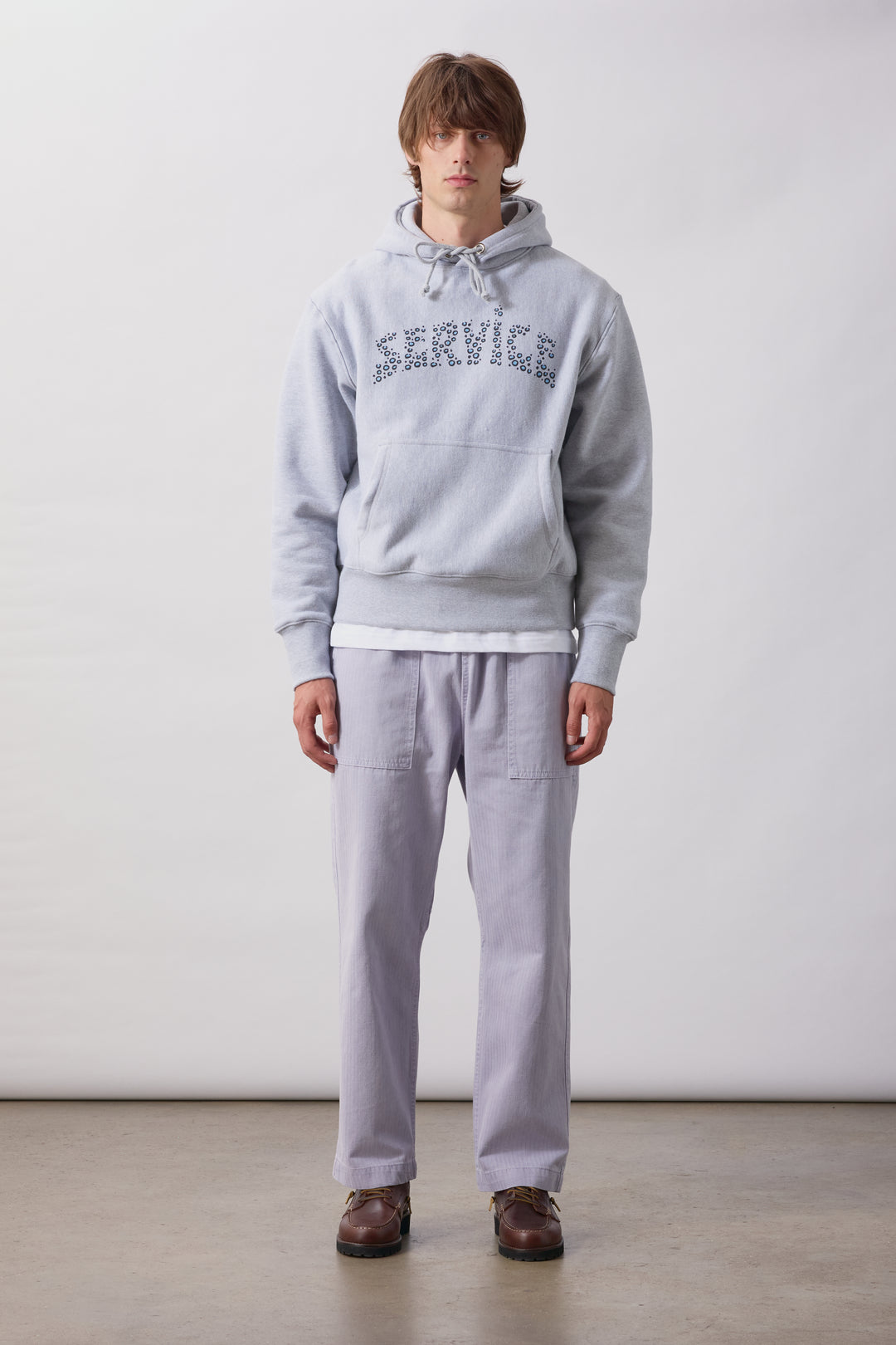Pigment Herringbone Chef Pants - Lavender