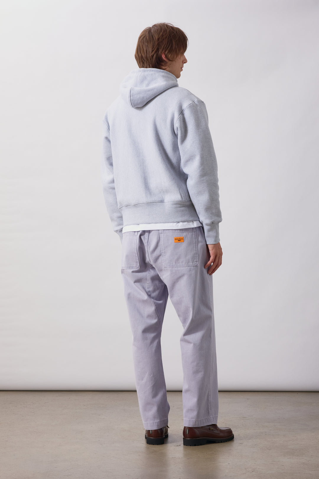 Pigment Herringbone Chef Pants - Lavender