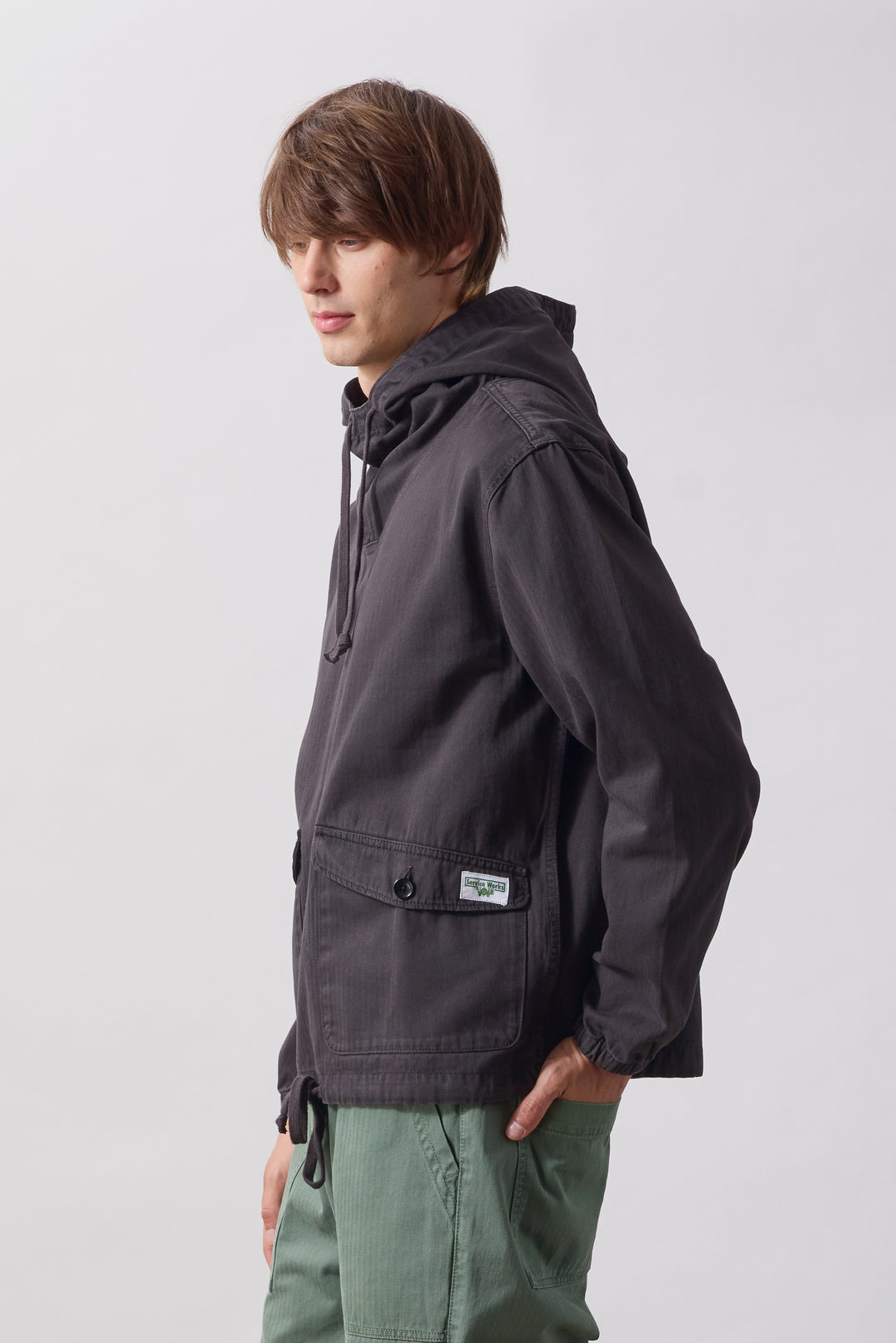 Pigment Herringbone Smock 2.0 - Black