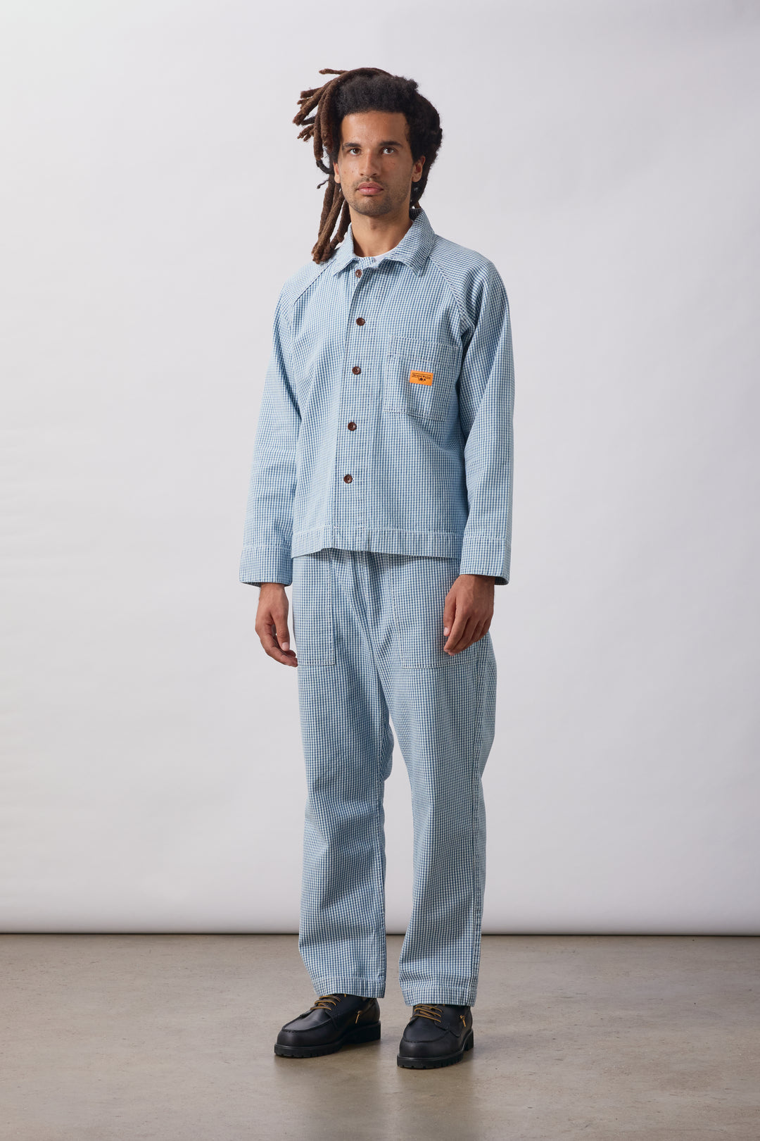 House Gingham Chef Pants - Blue