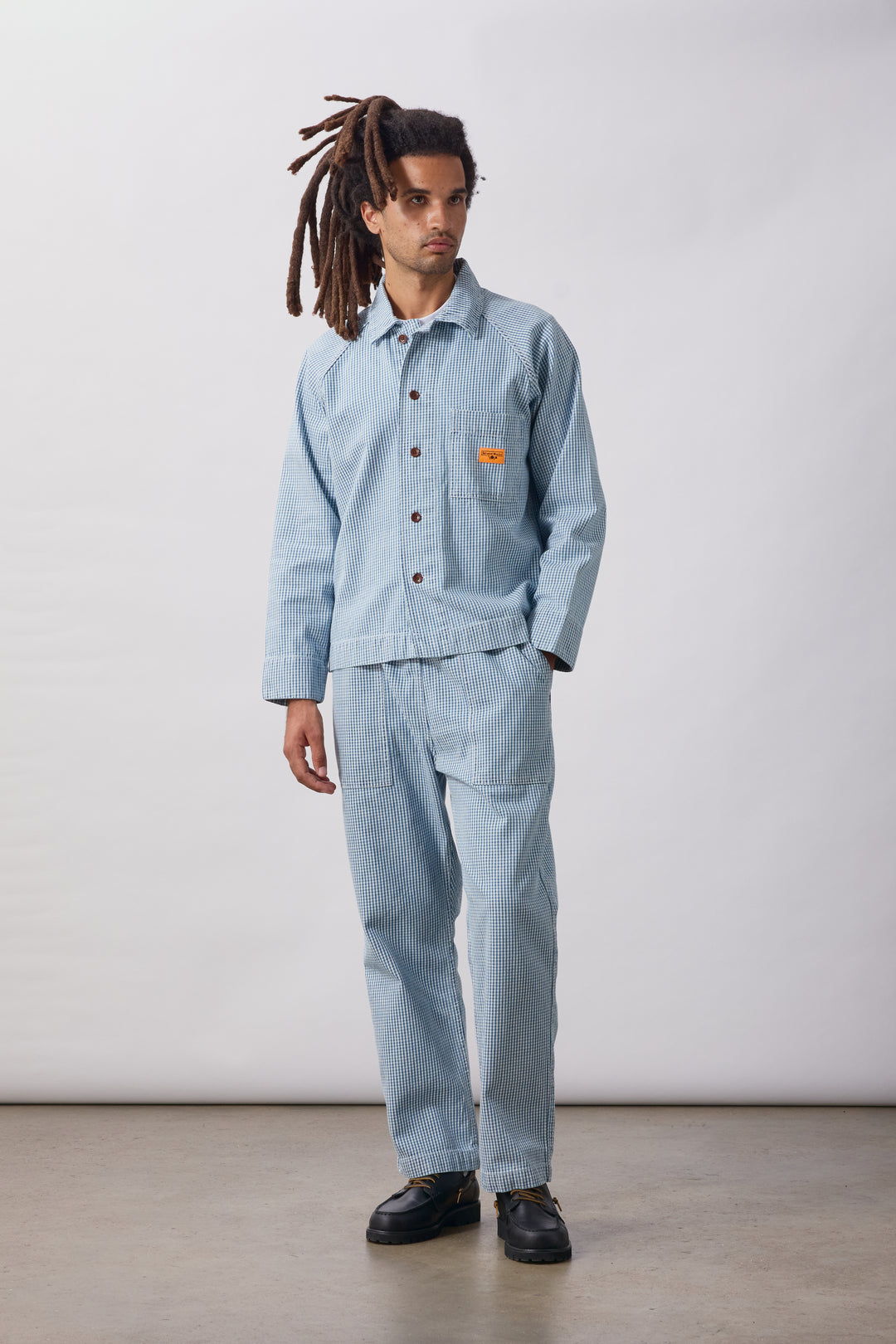 House Gingham Chef Pants - Blue