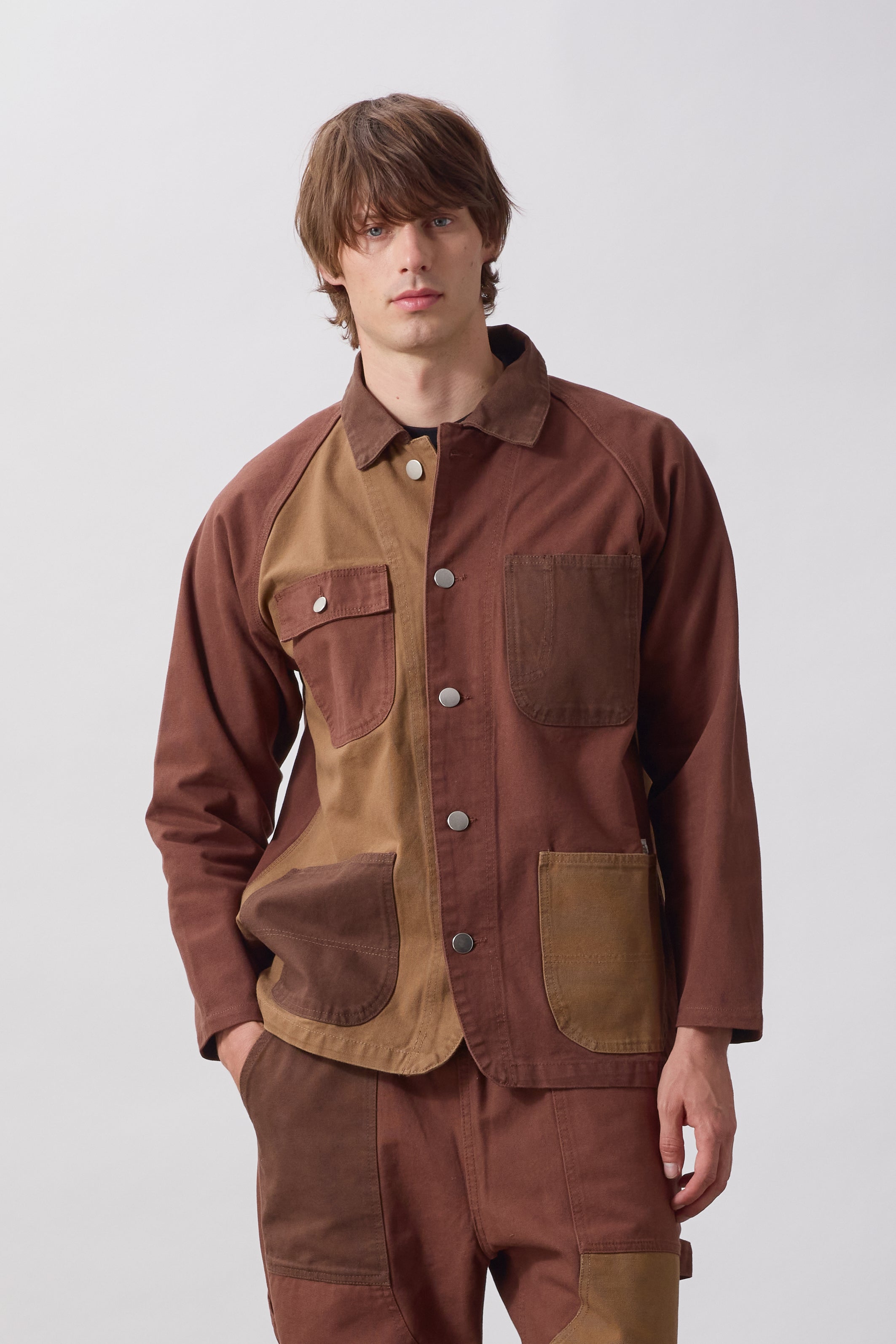 別注 22SS ASSORTED PATCH COVERALL JACKET Patchwork Coverall 2.0 - Brown – Service Works London