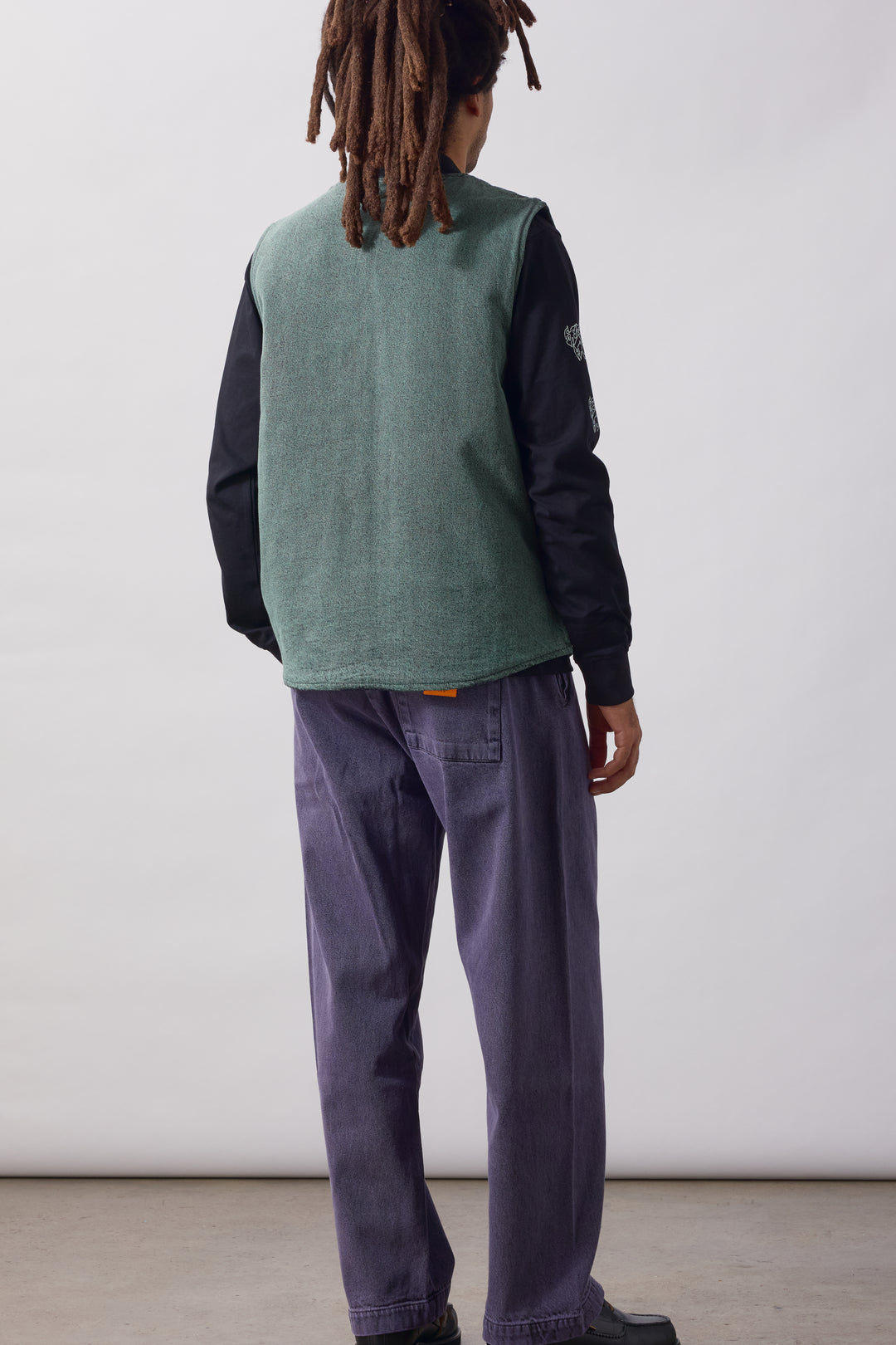 Over-Dyed Work Vest - Sage