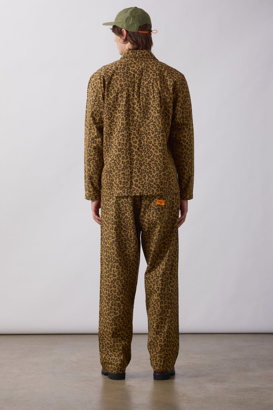 Patterned Easy Chef Shirt - Brown Leopard
