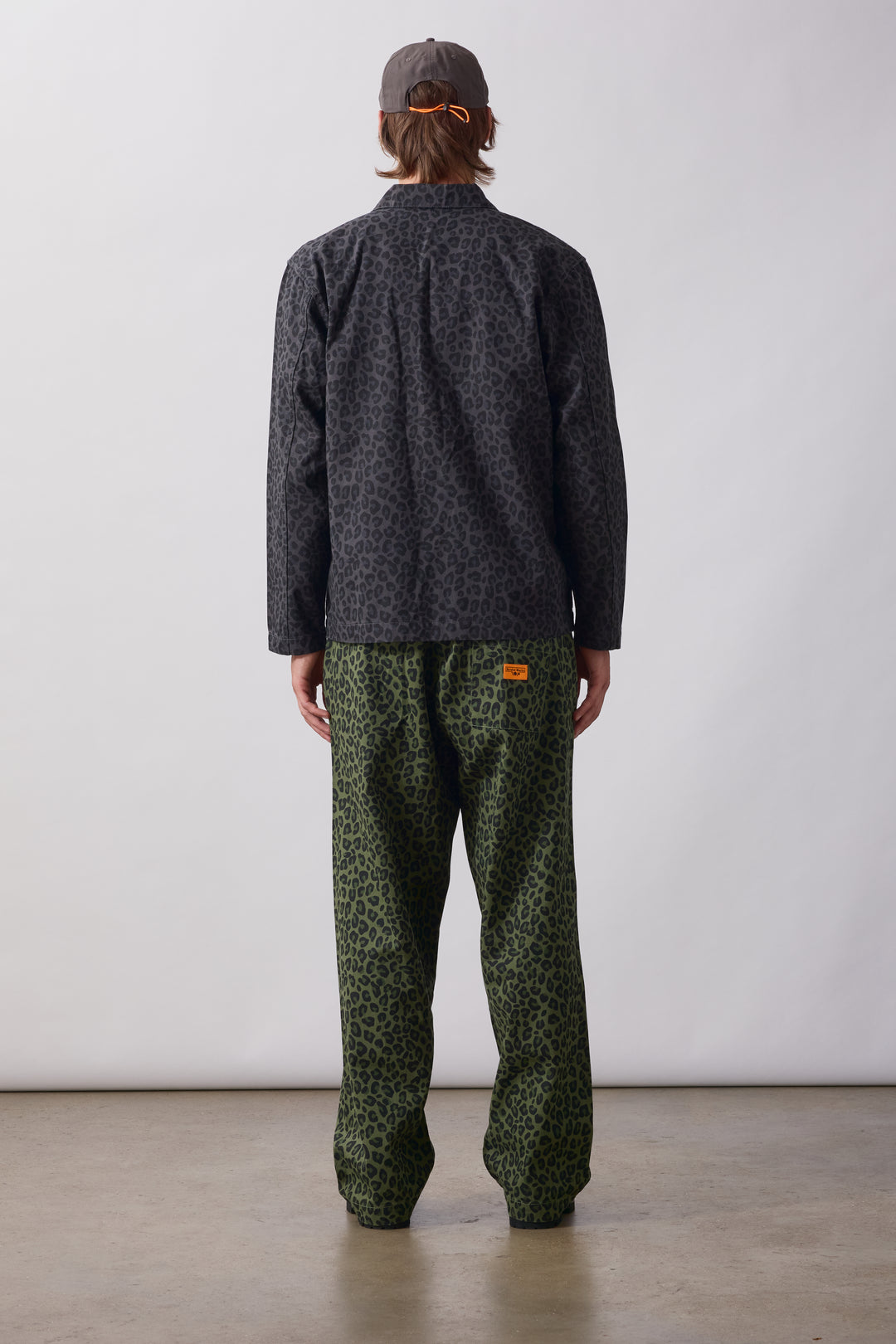 Patterned Easy Chef Shirt - Black Leopard