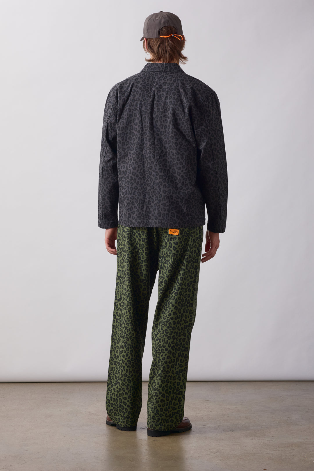 Patterned Easy Chef Pants - Green Leopard